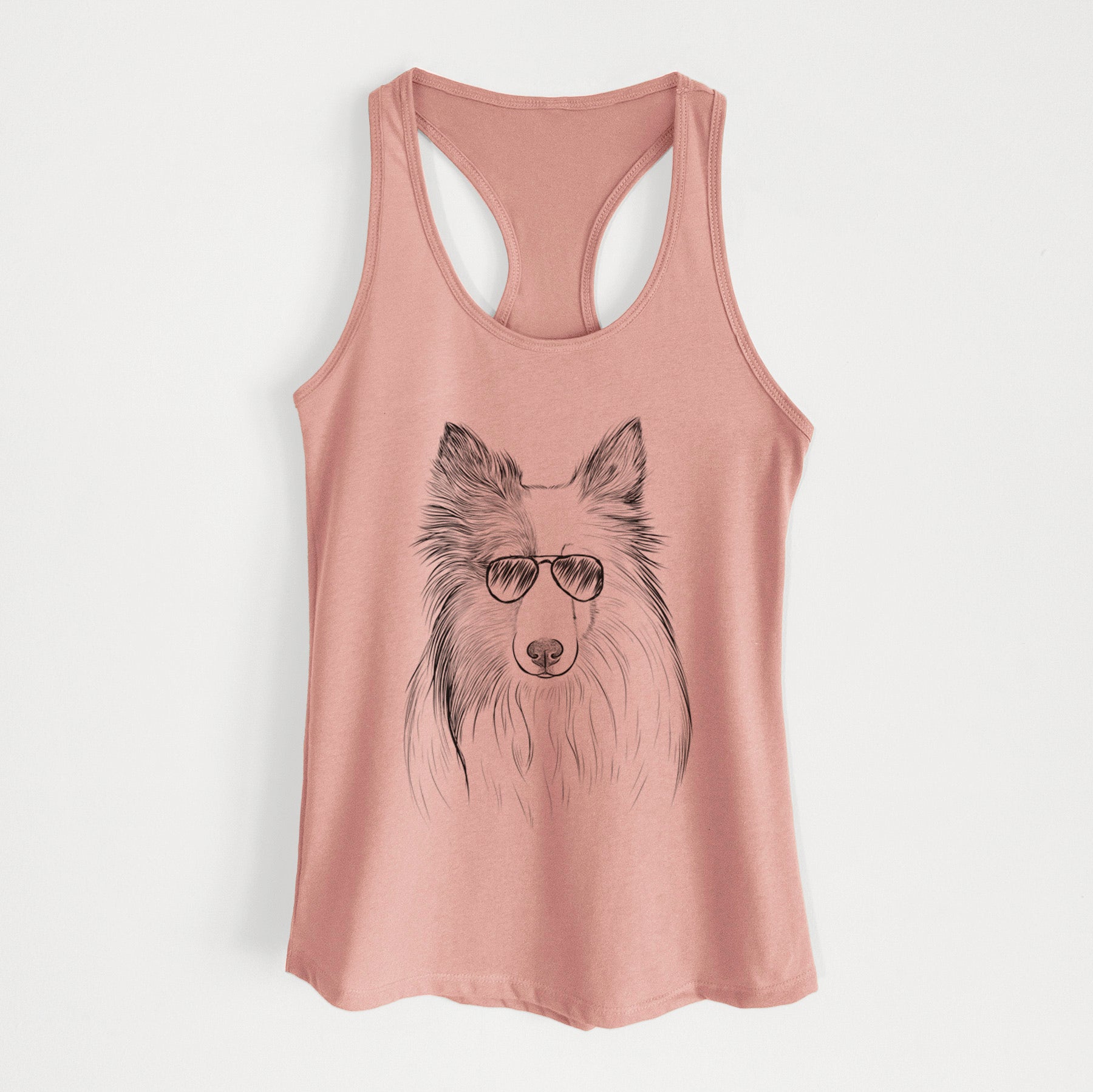 Palin the Shetland Sheepdog - Women's Racerback Tanktop