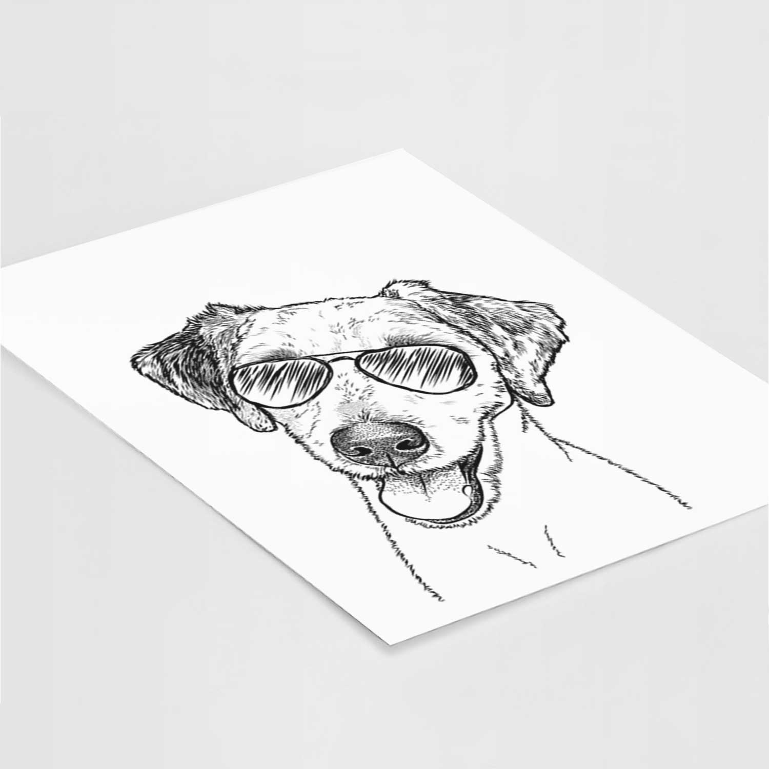 Palm Palm the Aussiedoodle Art Print