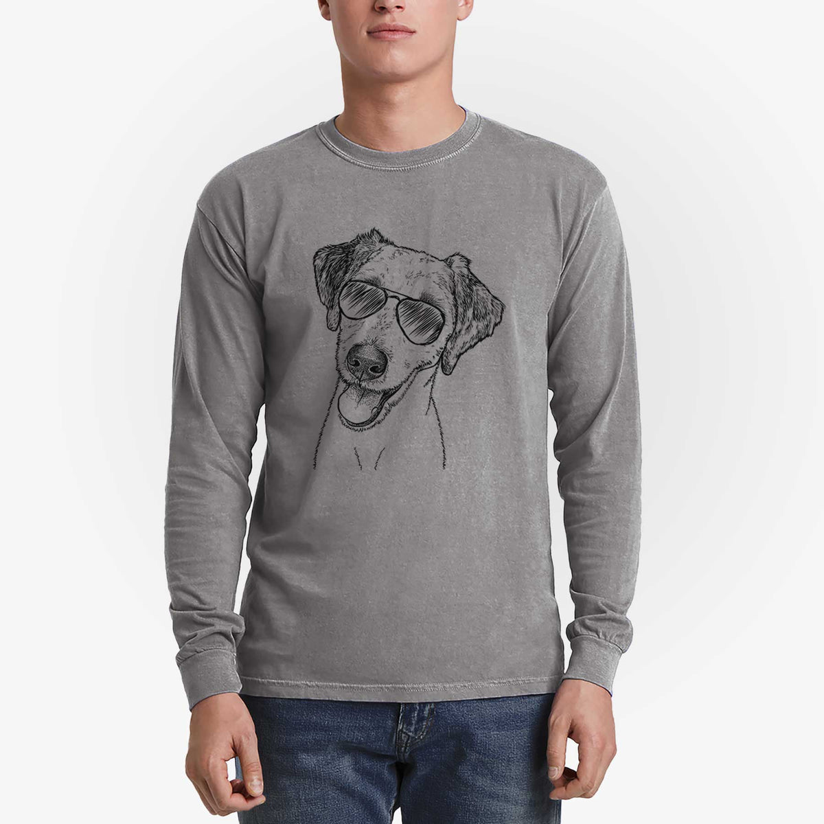 Aviators Palm Palm the Aussiedoodle - Heavyweight 100% Cotton Long Sleeve