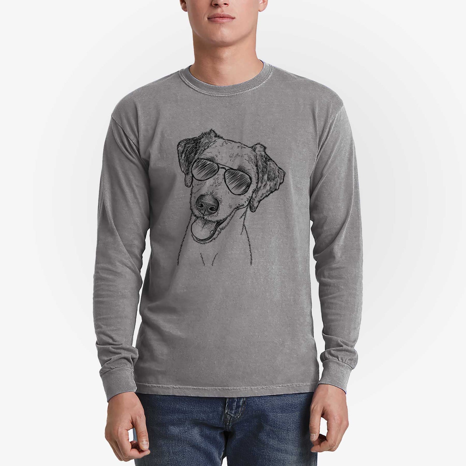 Aviators Palm Palm the Aussiedoodle - Heavyweight 100% Cotton Long Sleeve
