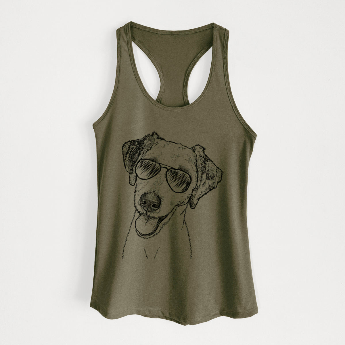 Palm Palm the Aussiedoodle - Women's Racerback Tanktop