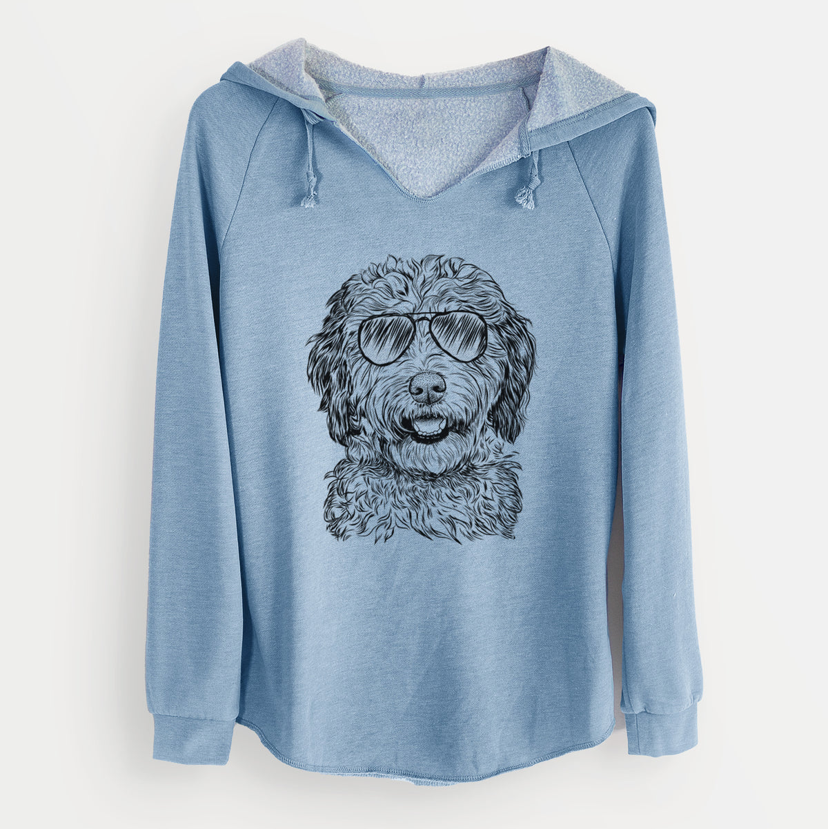 Aviator Palmer the Aussiedoodle - Cali Wave Hooded Sweatshirt