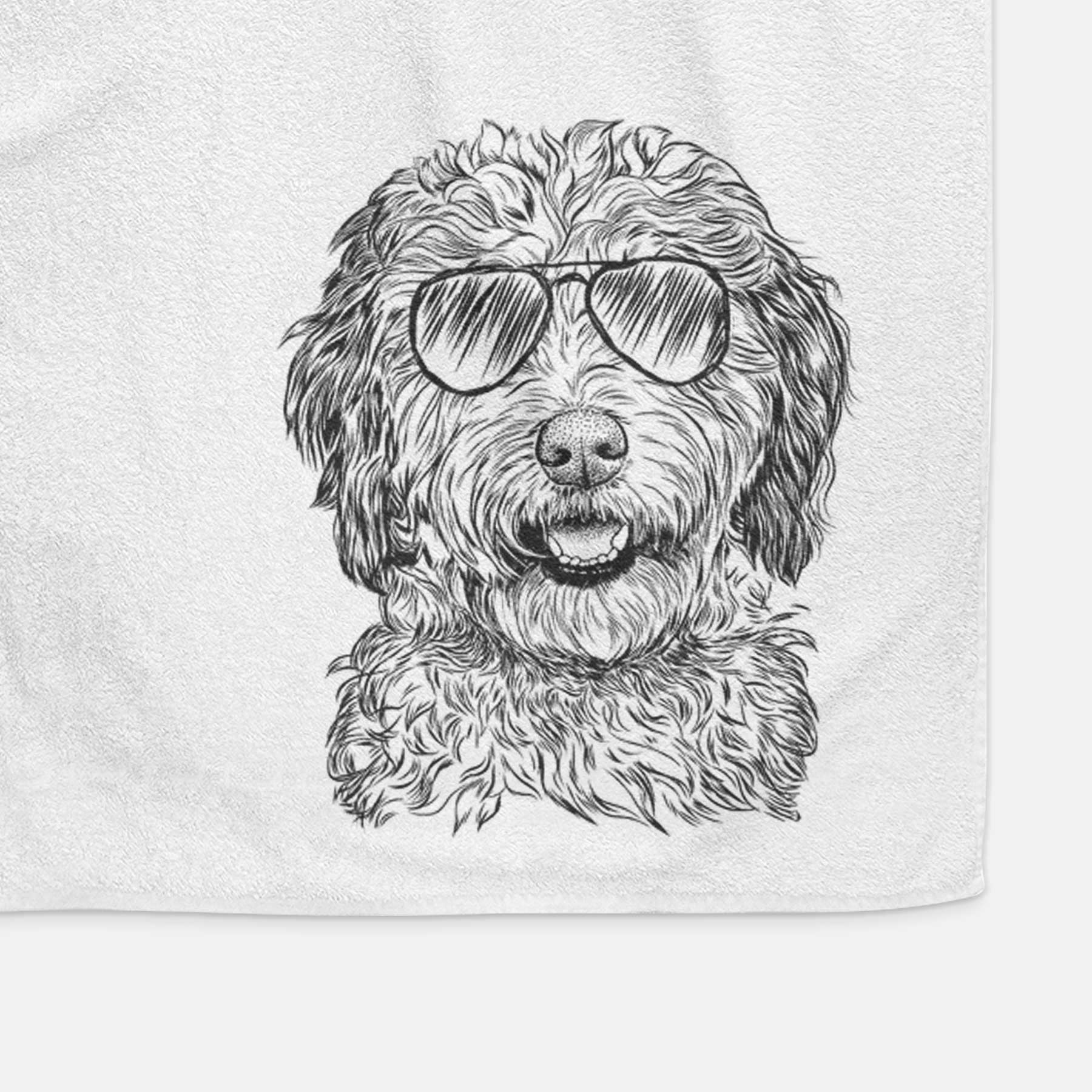 Palmer the Aussiedoodle Decorative Hand Towel