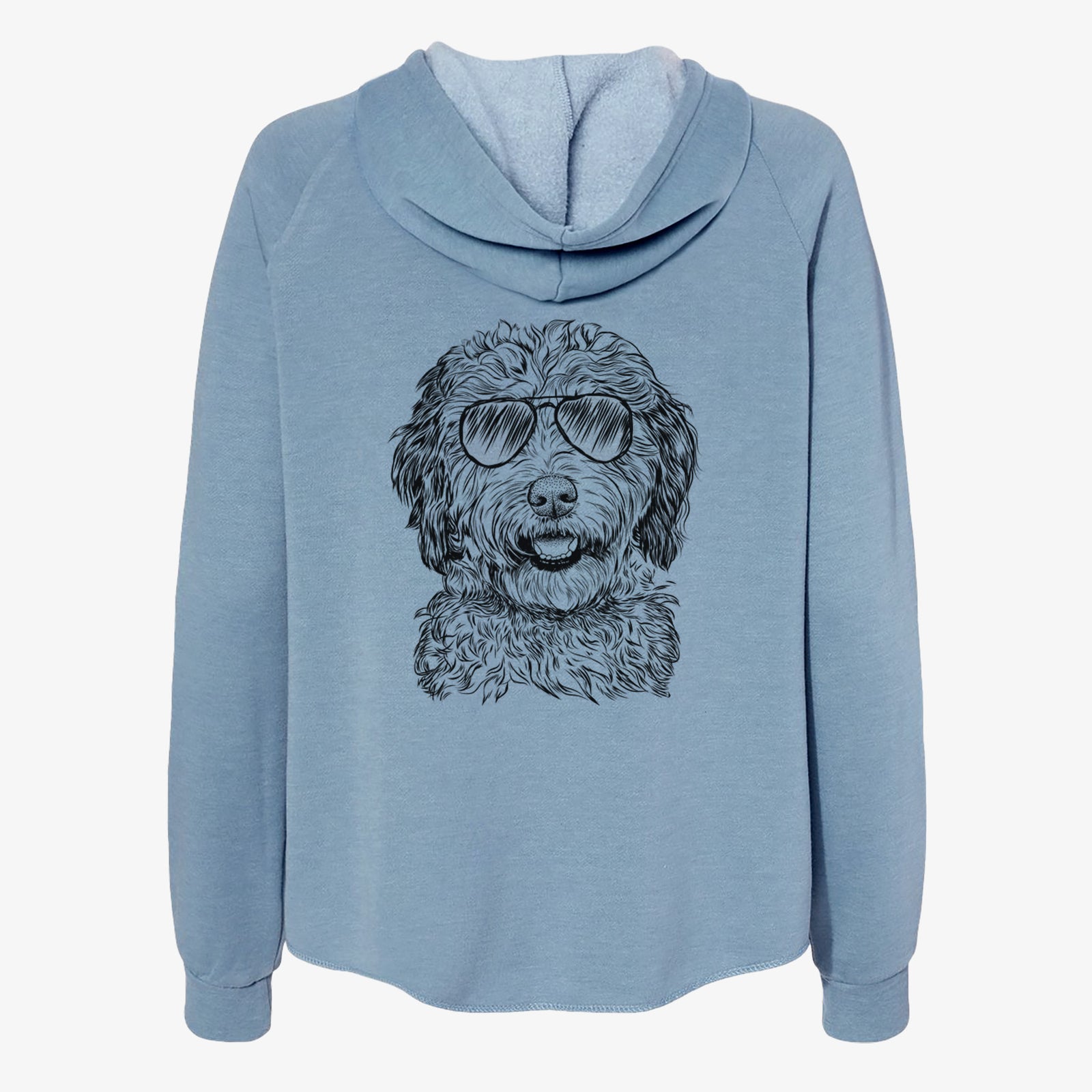 Palmer the Aussiedoodle - Women's Cali Wave Zip-Up Sweatshirt