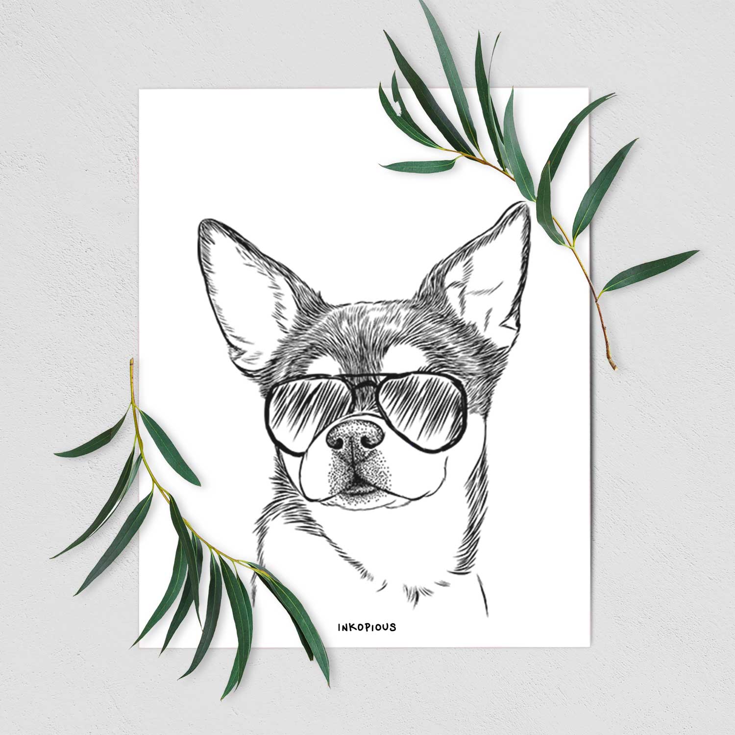 Paris the Chihuahua Art Print