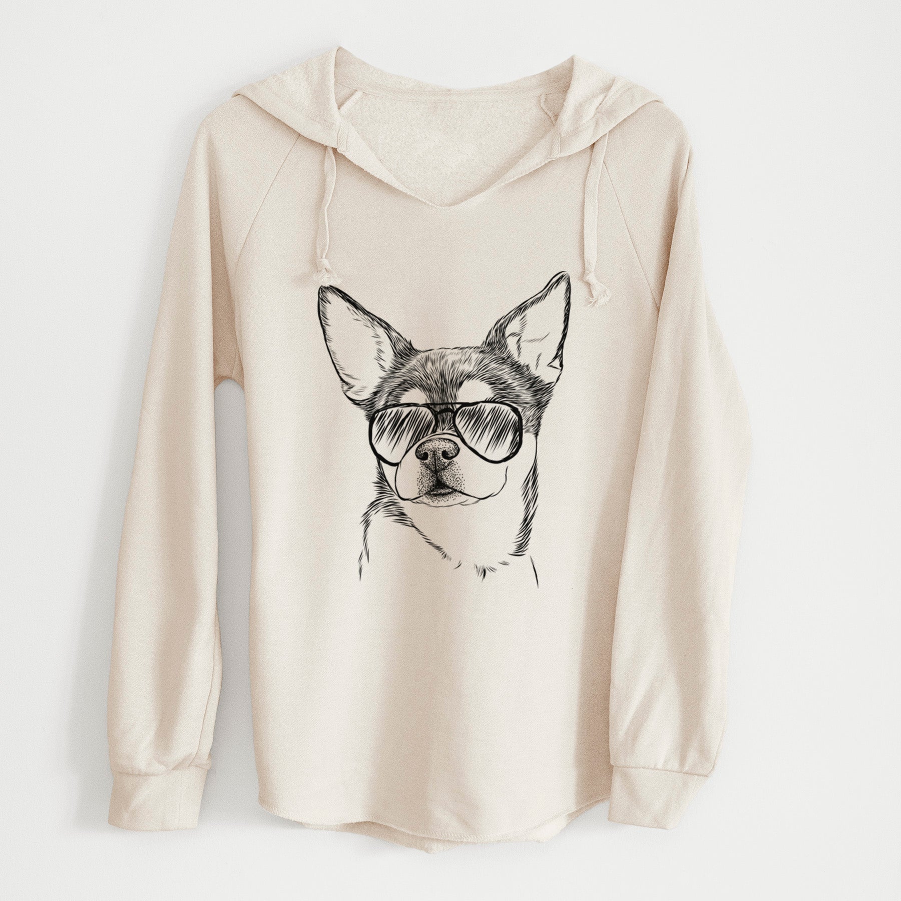 Aviator Paris the Chihuahua - Cali Wave Hooded Sweatshirt