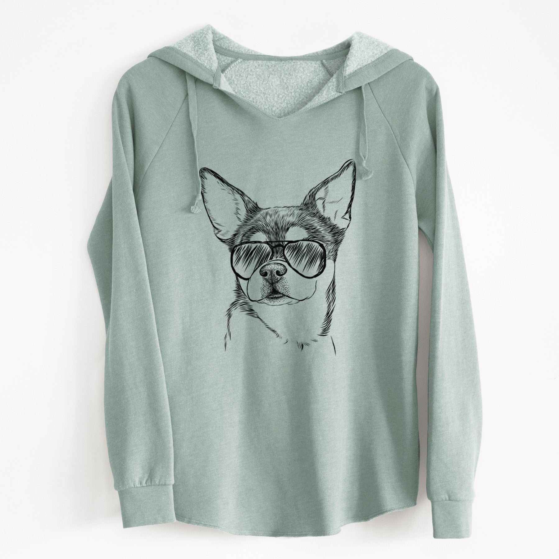 Aviator Paris the Chihuahua - Cali Wave Hooded Sweatshirt