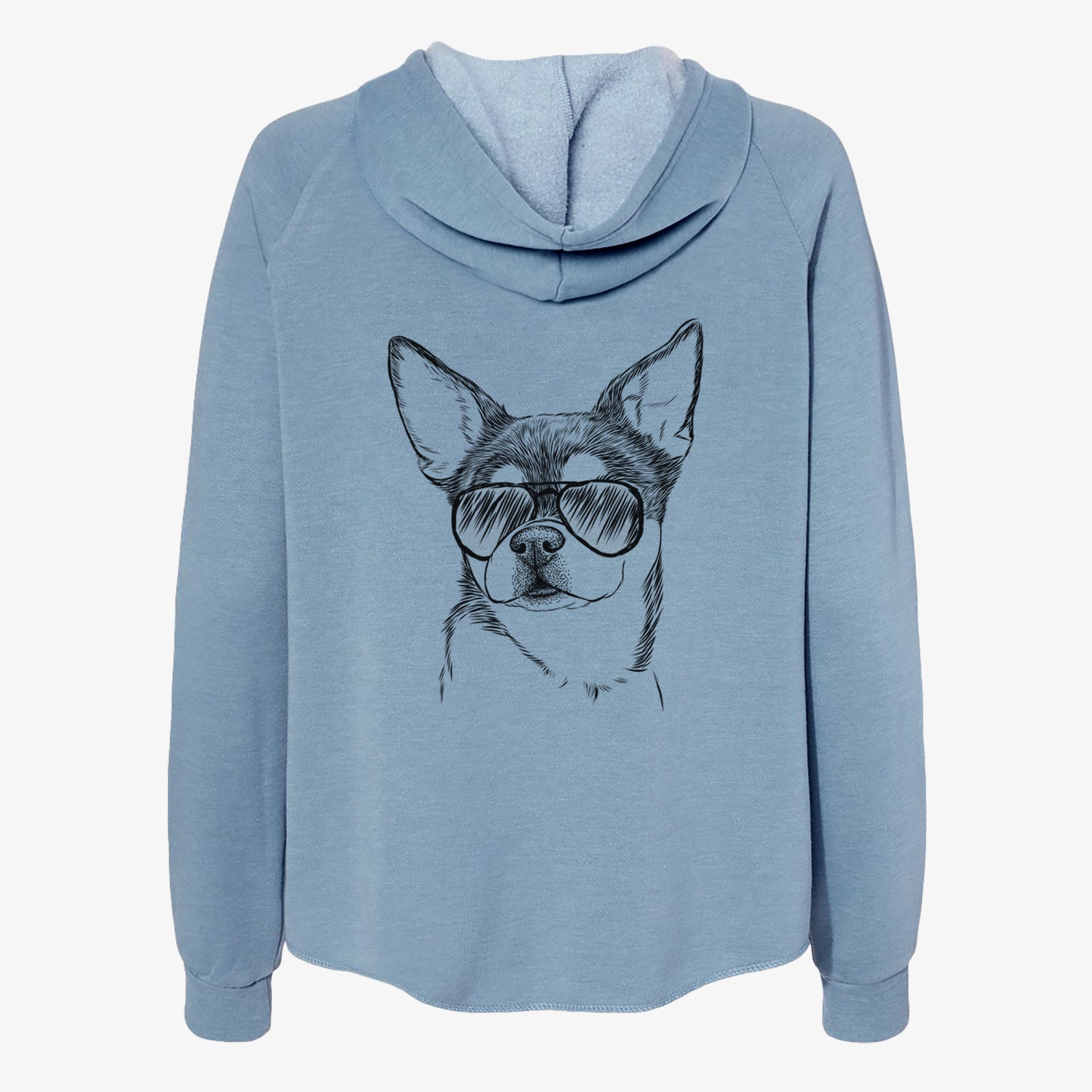 Paris the Chihuahua - Women's Cali Wave Zip-Up Sweatshirt