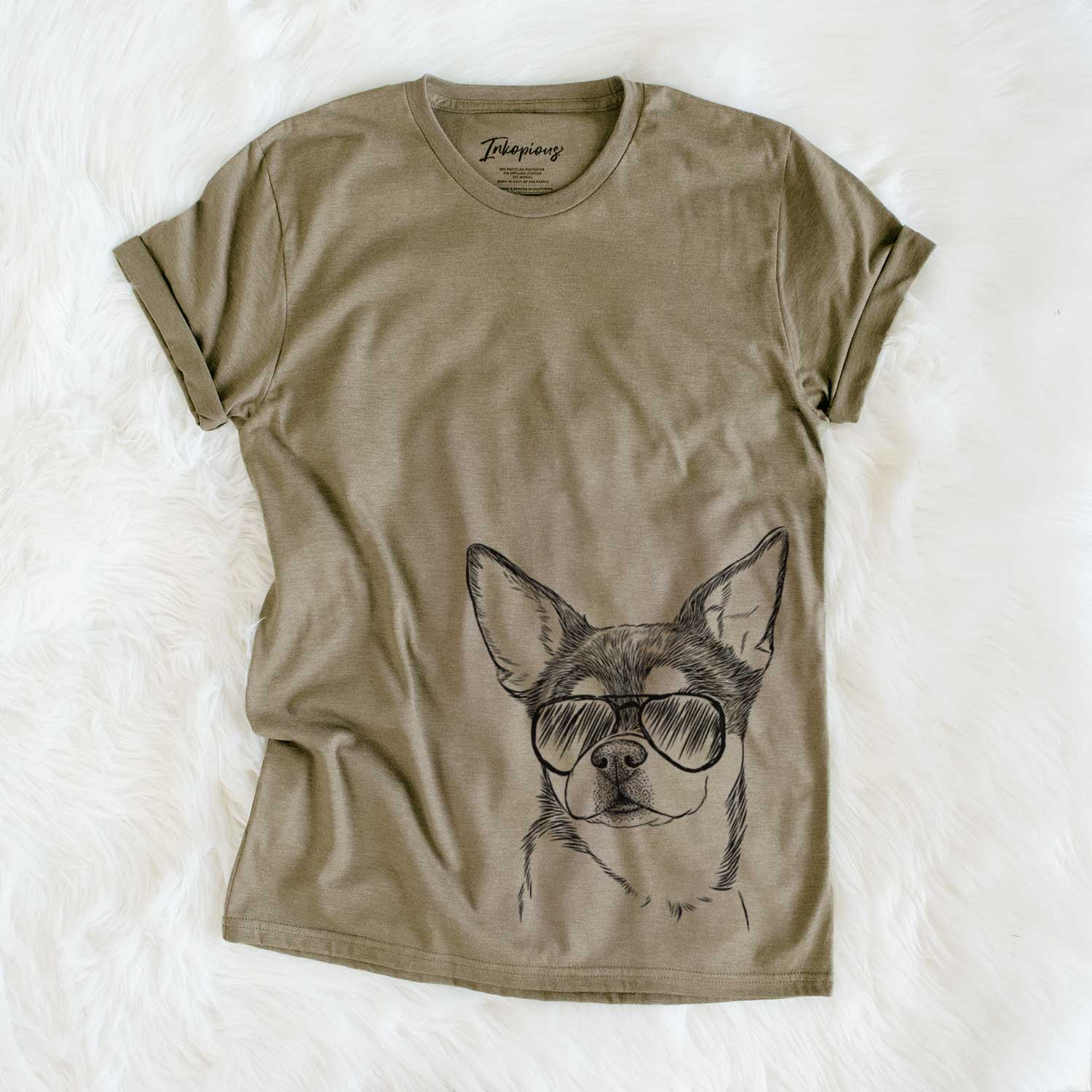 Aviator Paris the Chihuahua - Unisex Crewneck