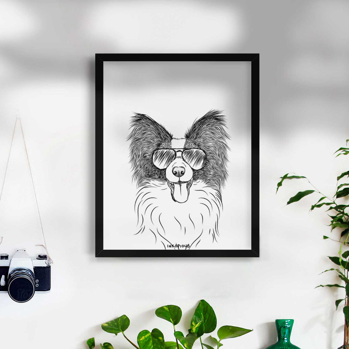 Patrick the Papillon Art Print