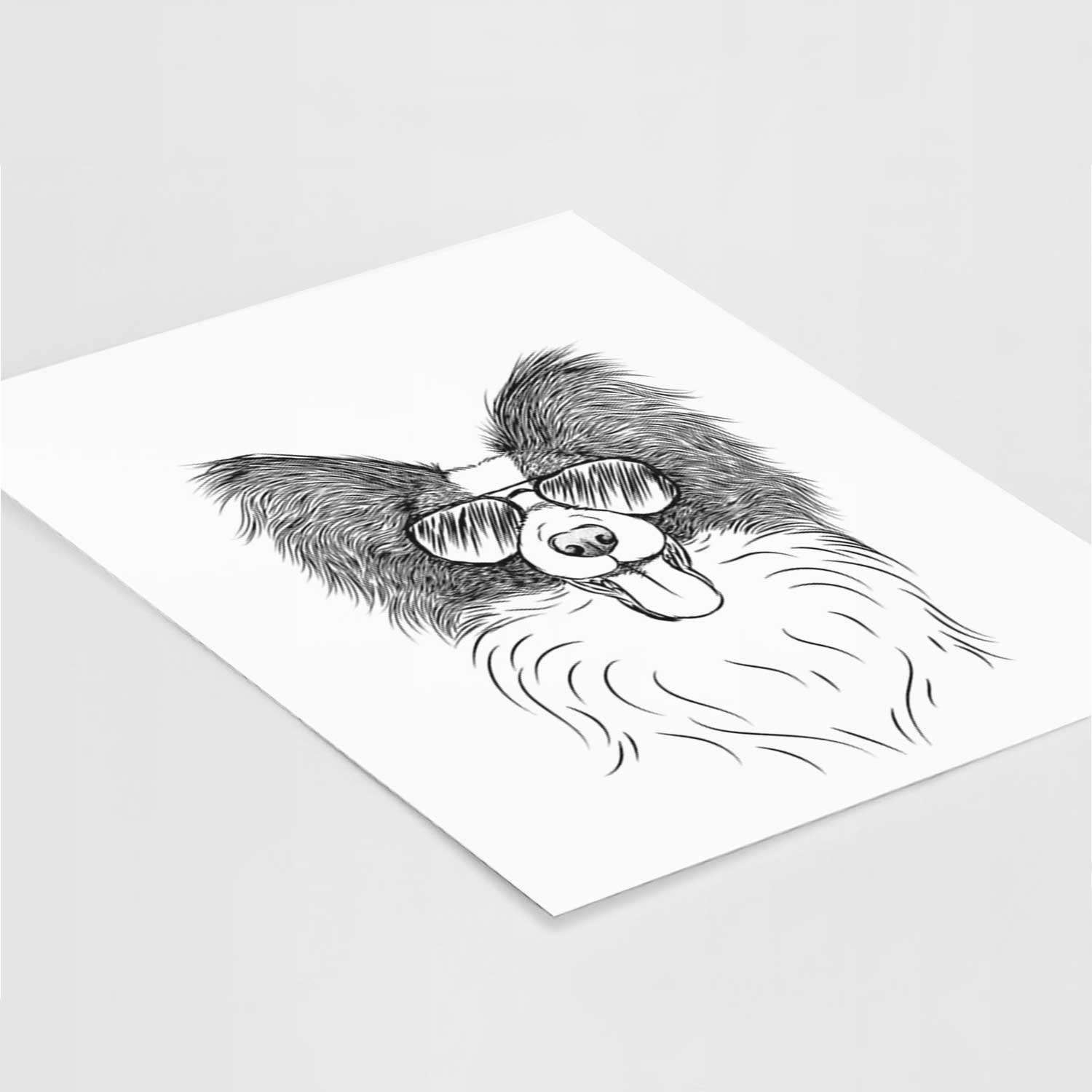 Patrick the Papillon Art Print