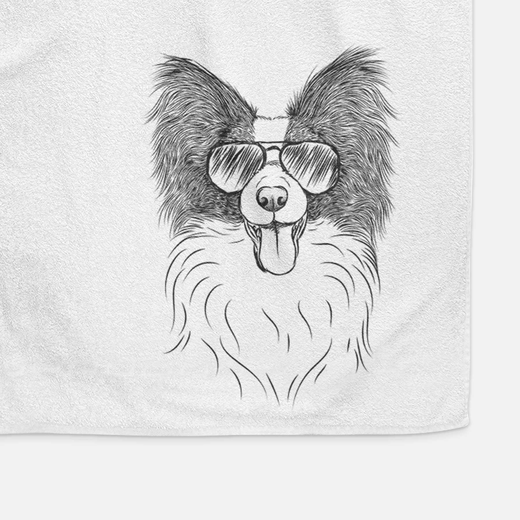 Patrick the Papillon Decorative Hand Towel