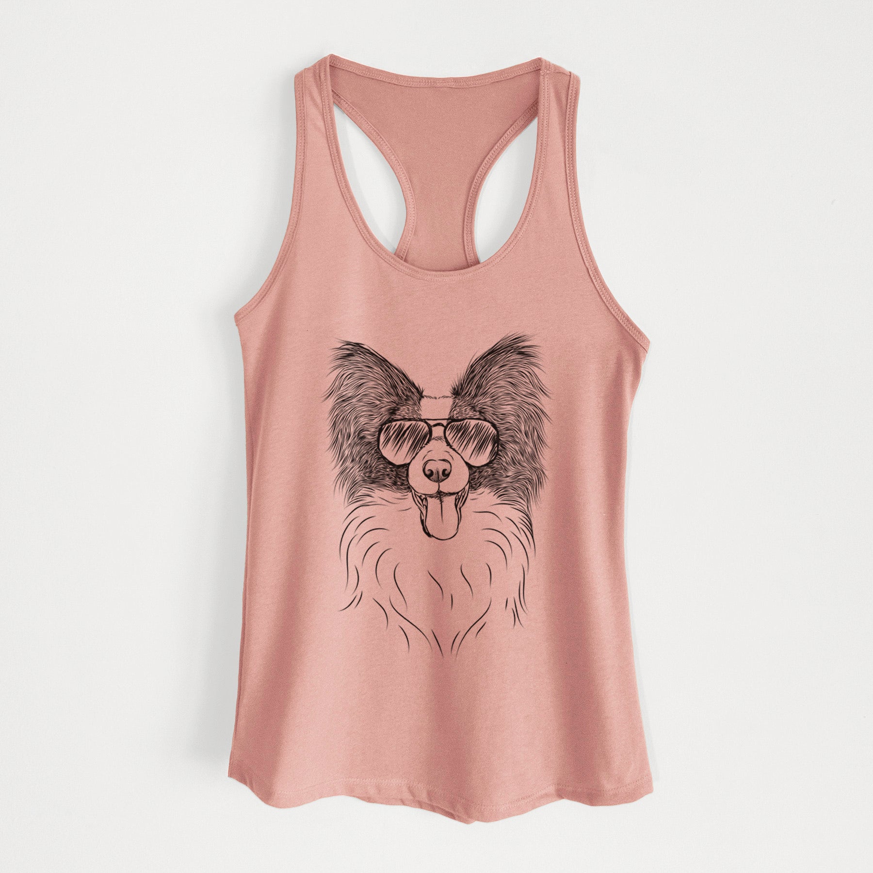 Patrick the Papillon - Women's Racerback Tanktop