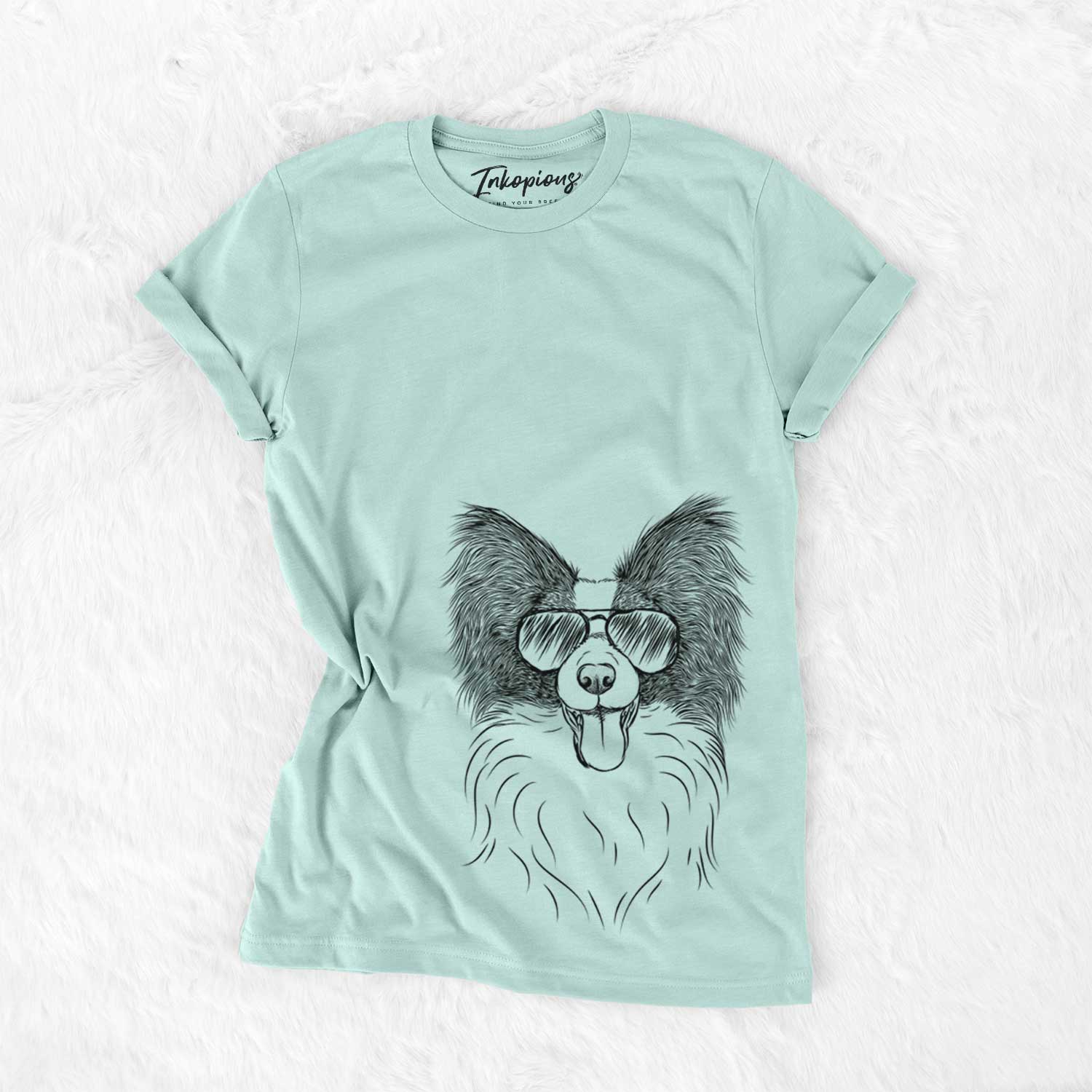Aviator Patrick the Papillon - Unisex Crewneck