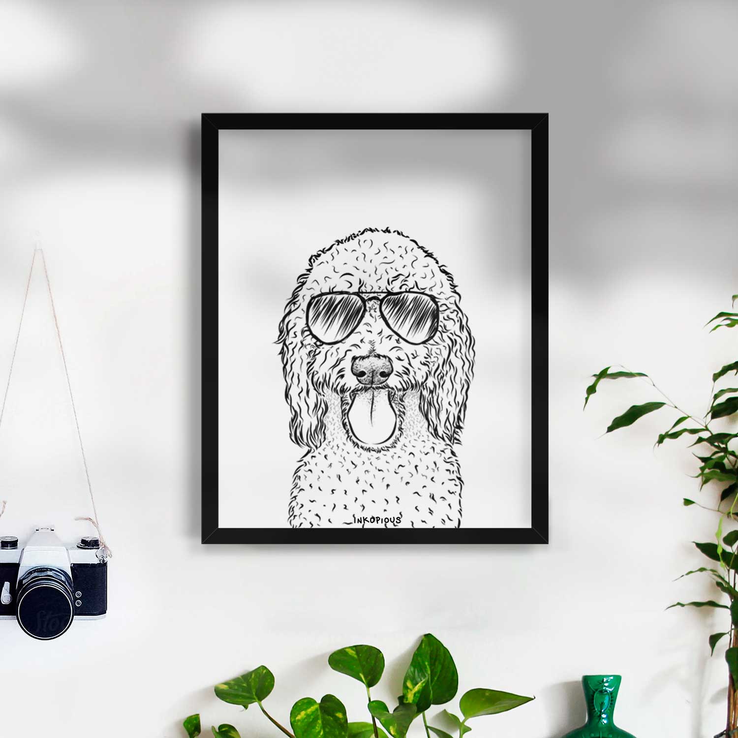 Pavlov the Goldendoodle Art Print