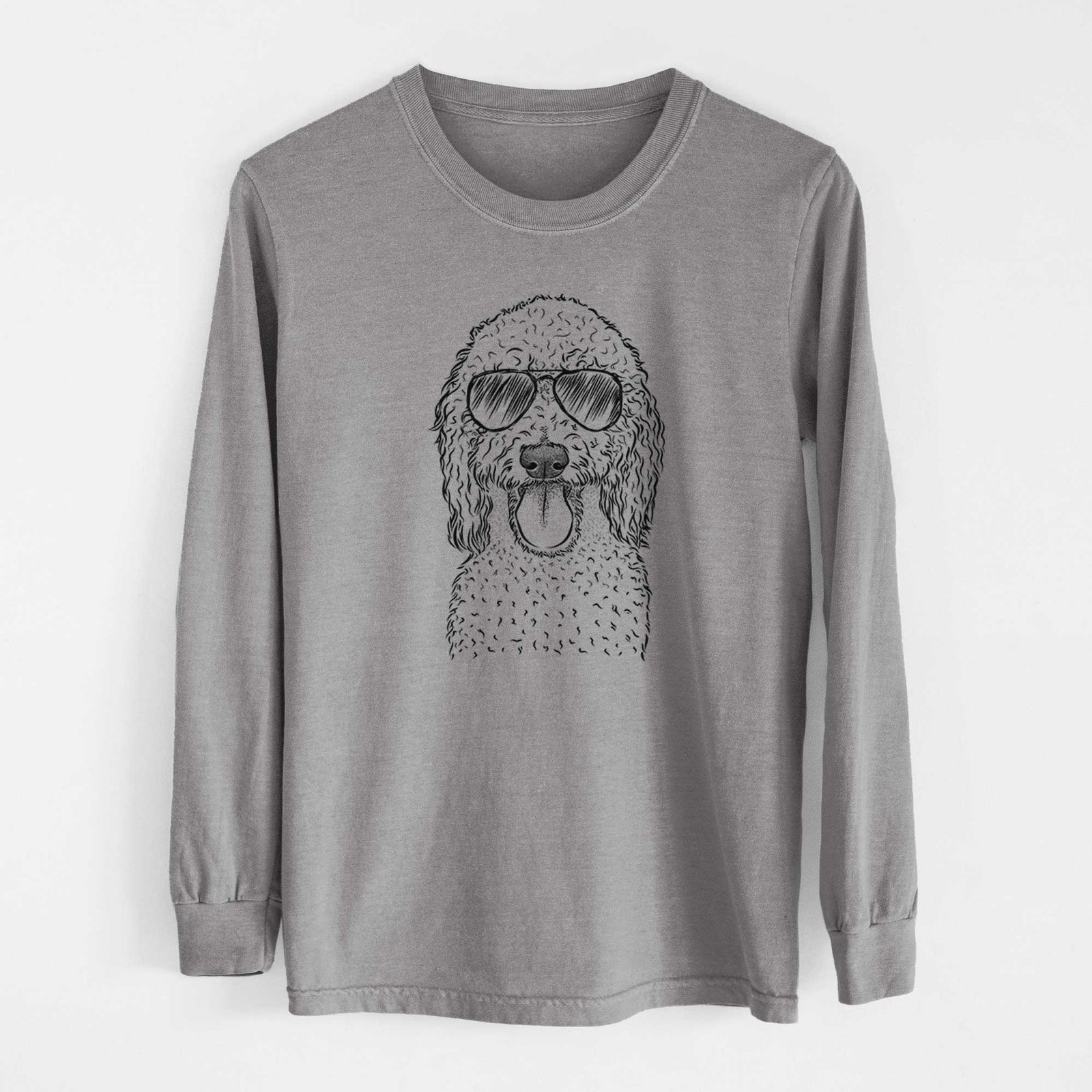 Aviators Pavlov the Goldendoodle - Heavyweight 100% Cotton Long Sleeve