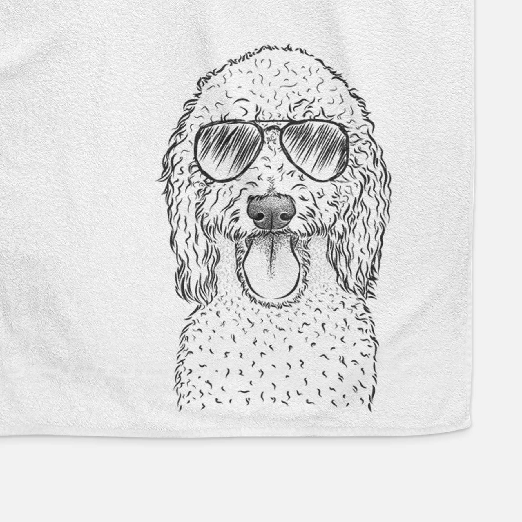 Pavlov the Goldendoodle Decorative Hand Towel