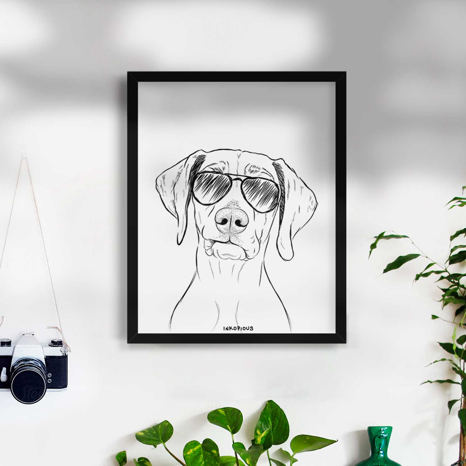 Pawley the Vizsla Art Print