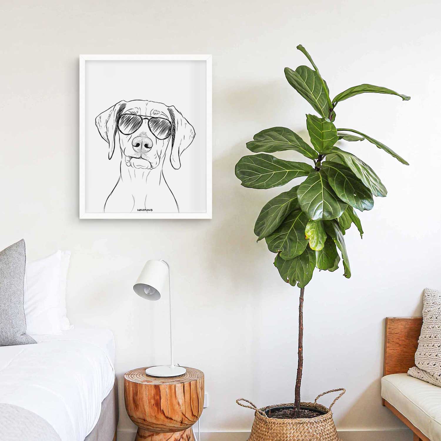 Pawley the Vizsla Art Print