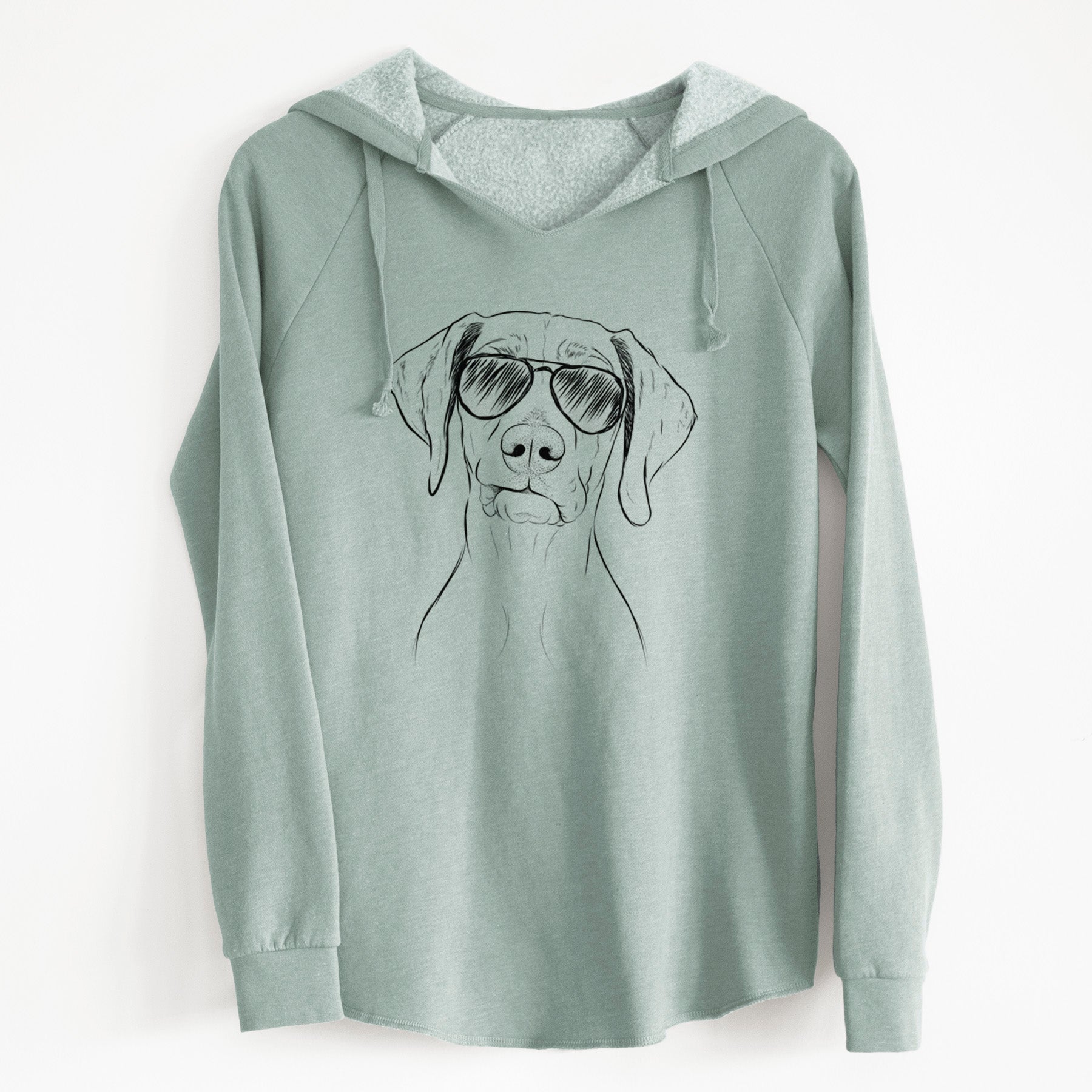 Aviator Pawley the Vizsla - Cali Wave Hooded Sweatshirt