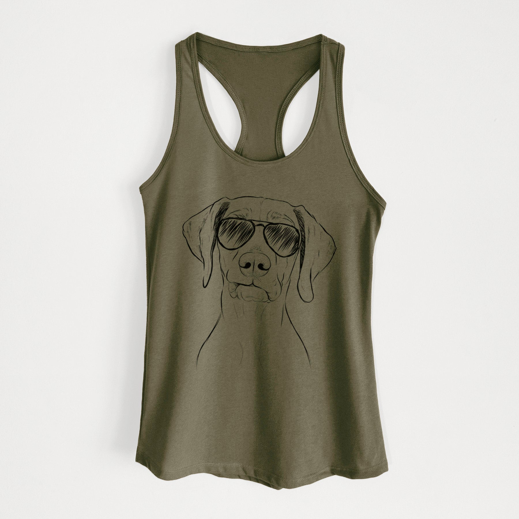 Pawley the Vizsla - Women's Racerback Tanktop