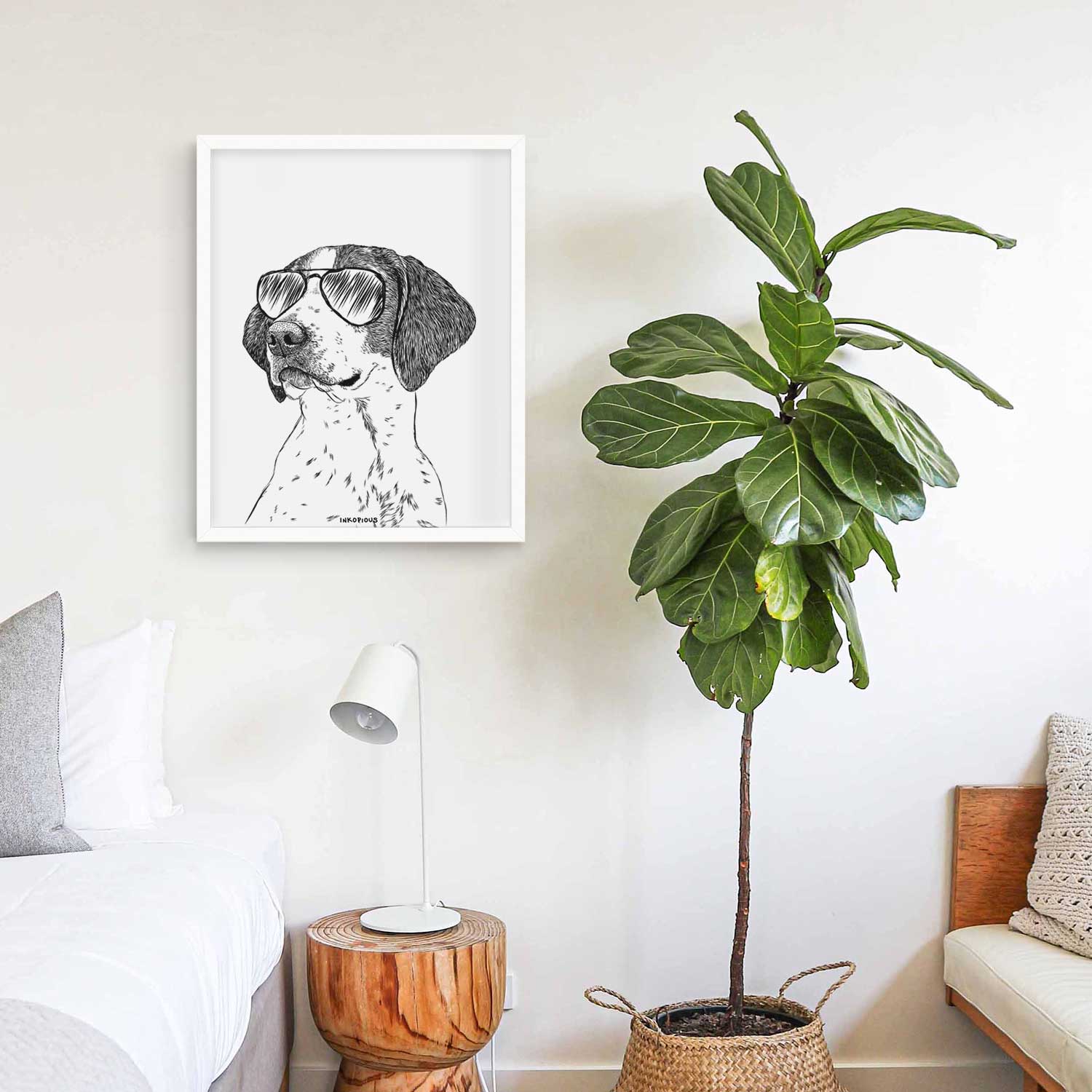 Payton the Mixed Breed Art Print