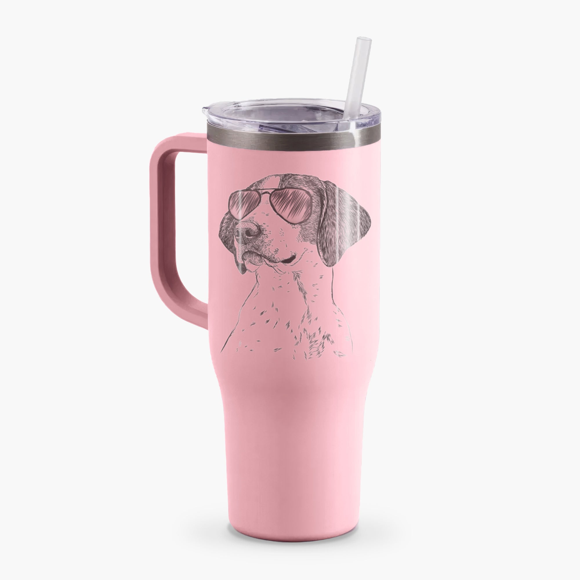 Payton the Mixed Breed - 40oz Tumbler with Handle