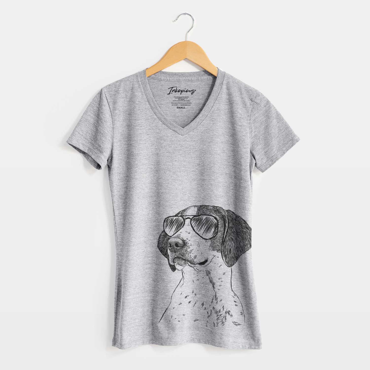 Aviator Payton the Mixed Breed - Women's V-neck Shirt