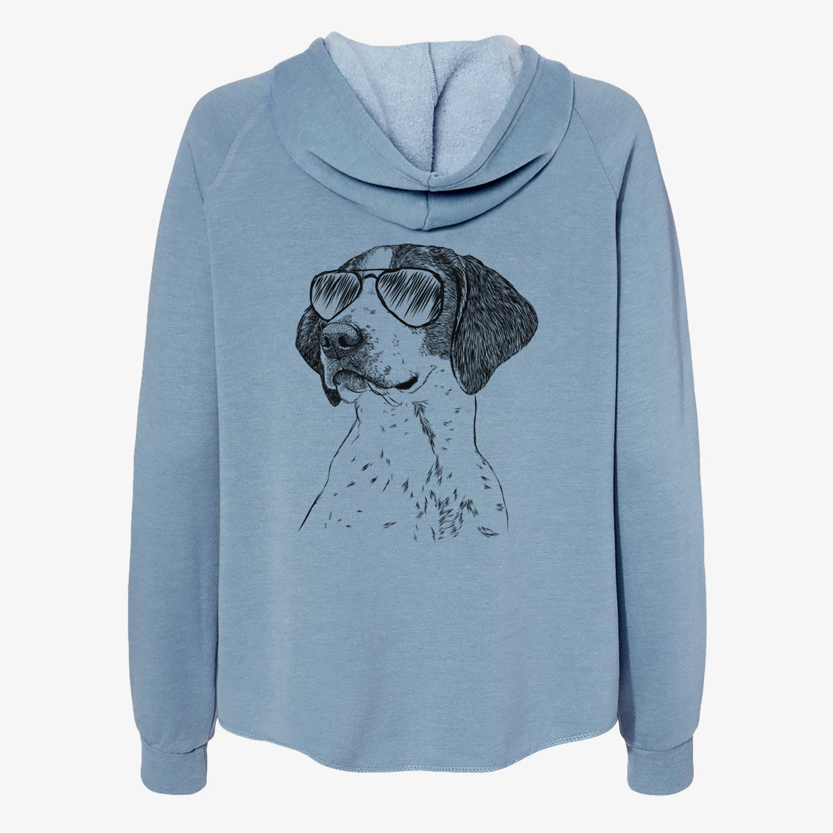 Payton the Mixed Breed - Women's Cali Wave Zip-Up Sweatshirt
