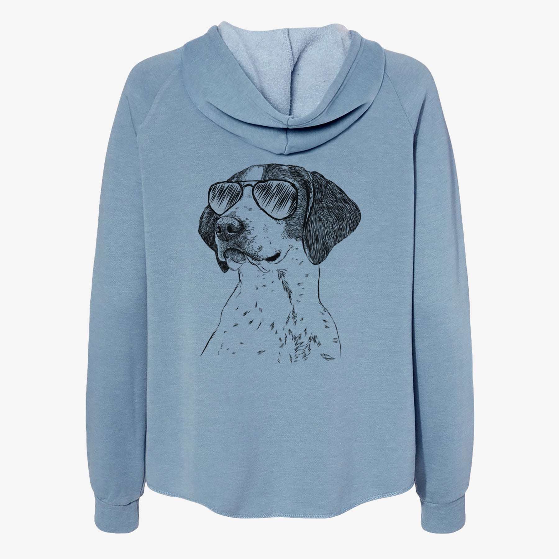 Payton the Mixed Breed - Women's Cali Wave Zip-Up Sweatshirt