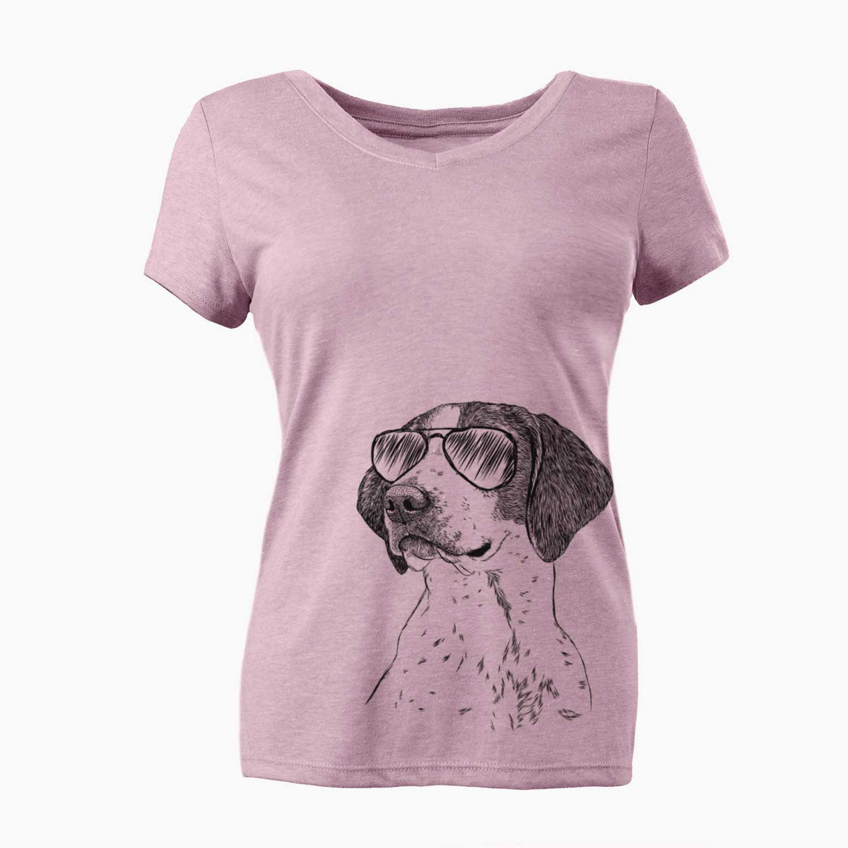 Aviator Payton the Mixed Breed - Women's V-neck Shirt
