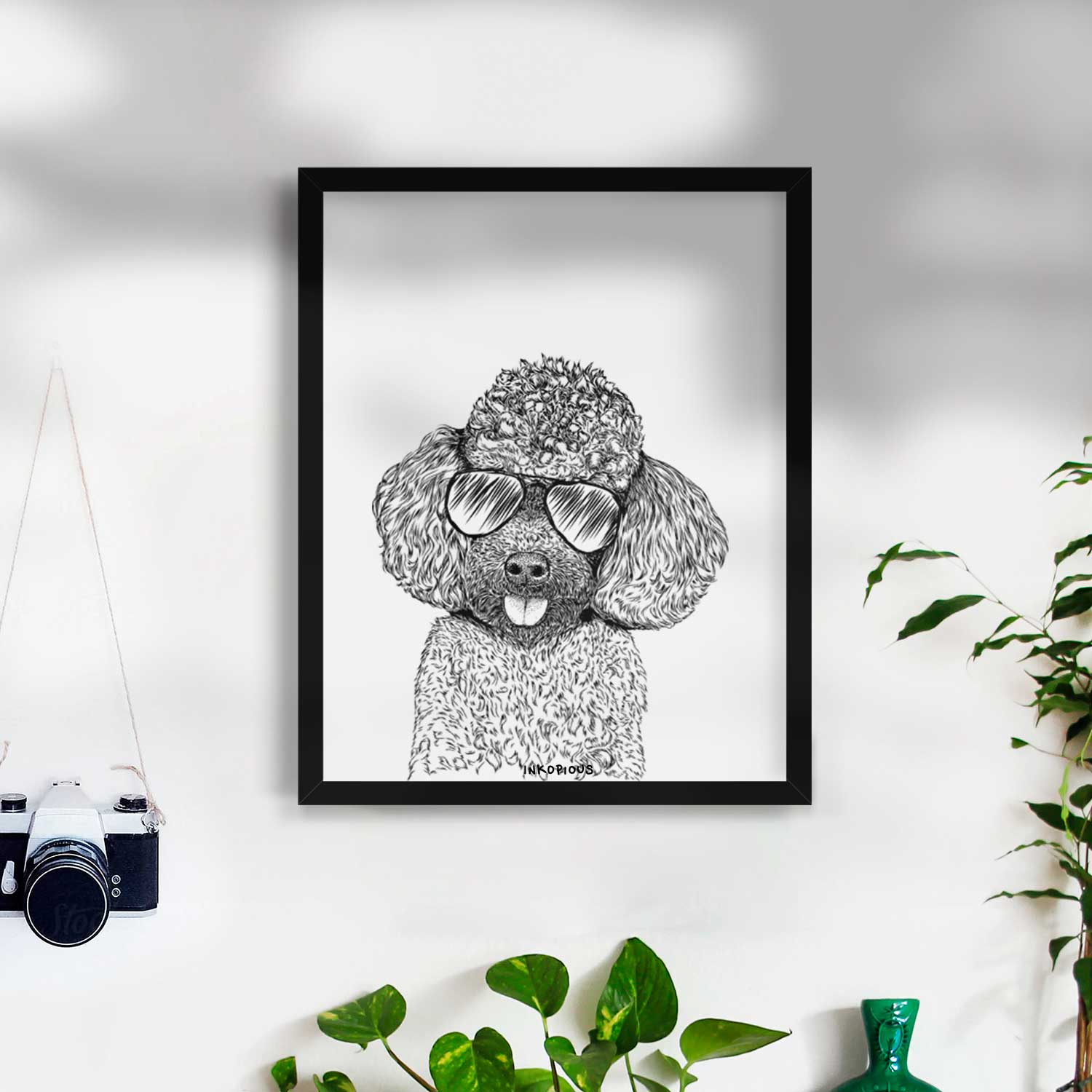 George the Toy Poodle Art Print