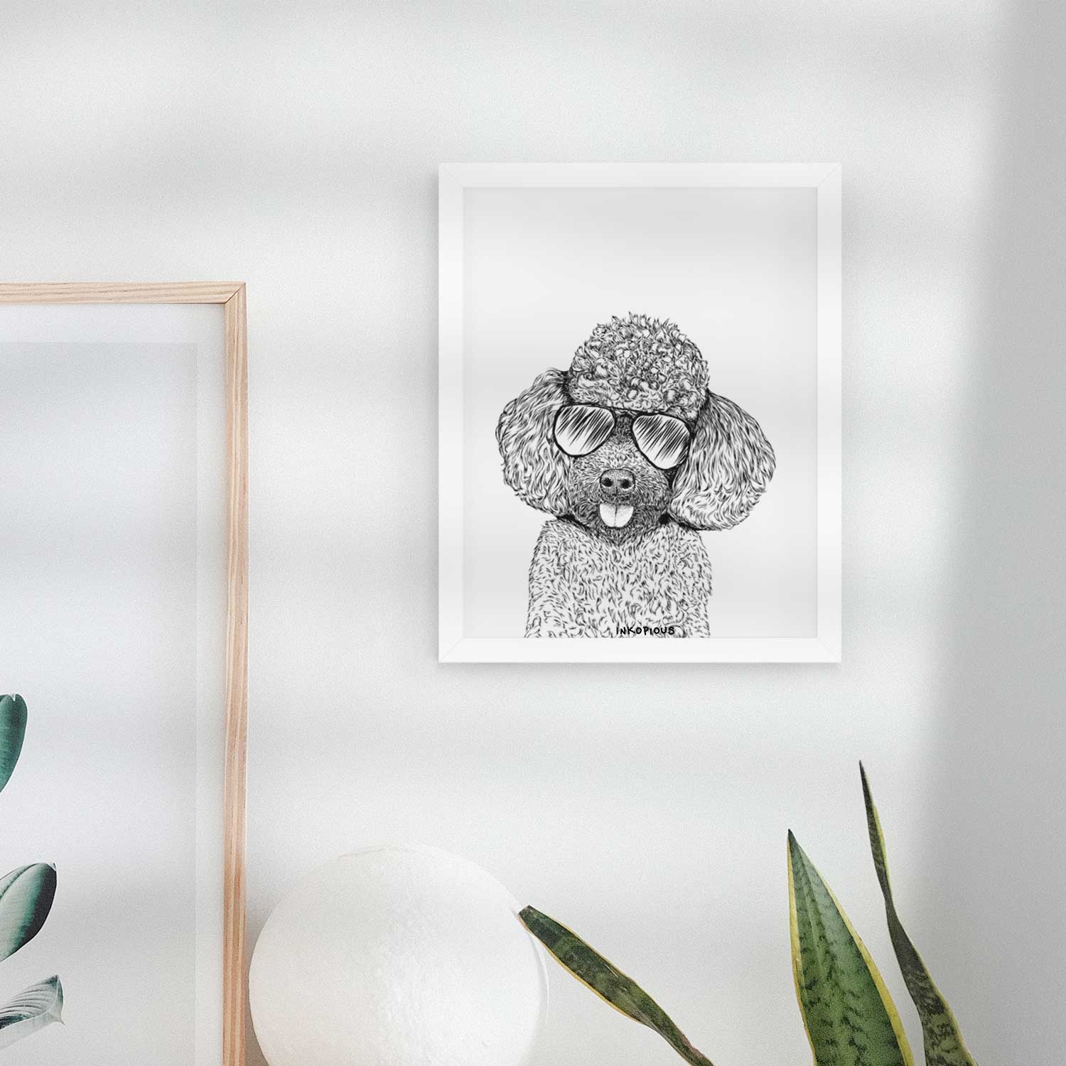 George the Toy Poodle Art Print