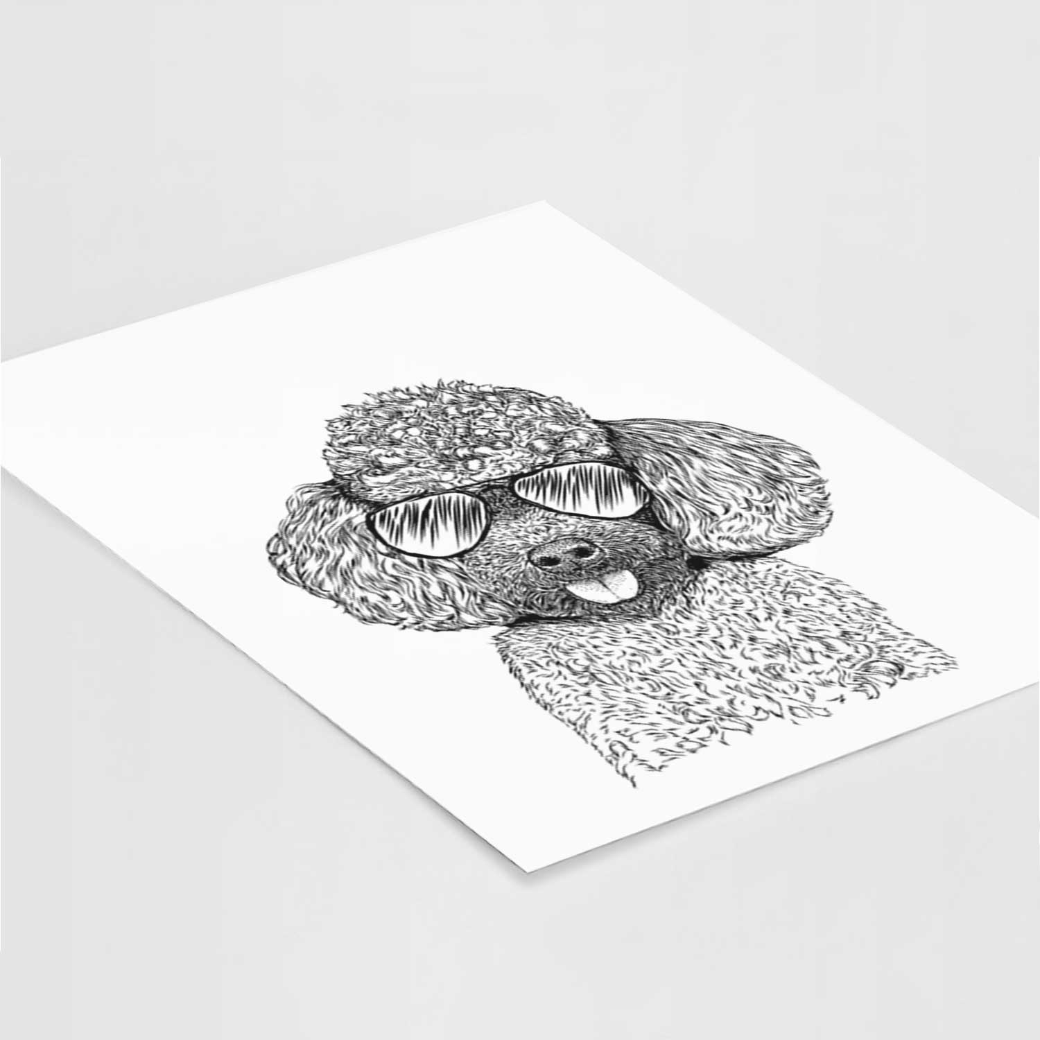 George the Toy Poodle Art Print