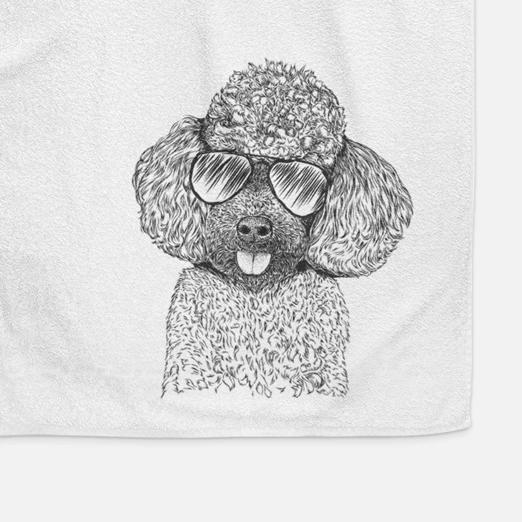 George the Toy Poodle Decorative Hand Towel