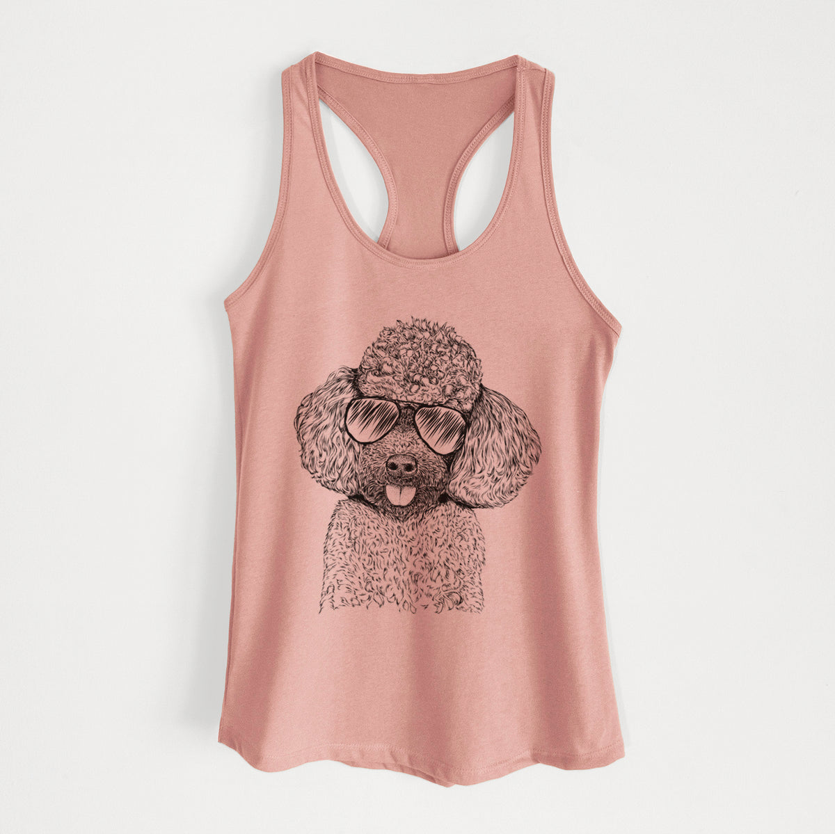 George the Toy Poodle - Women's Racerback Tanktop