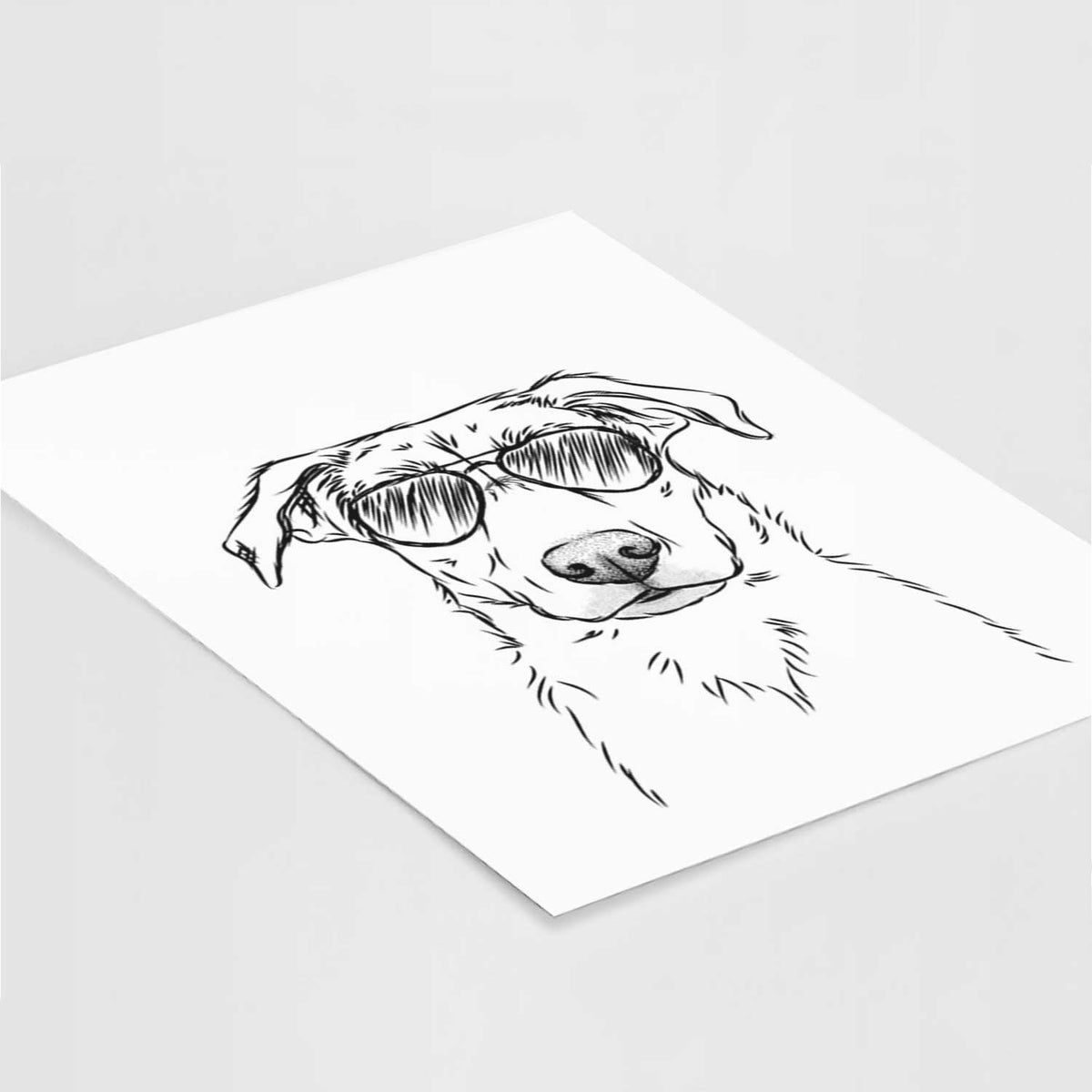 Peanut the Lab Mix Art Print