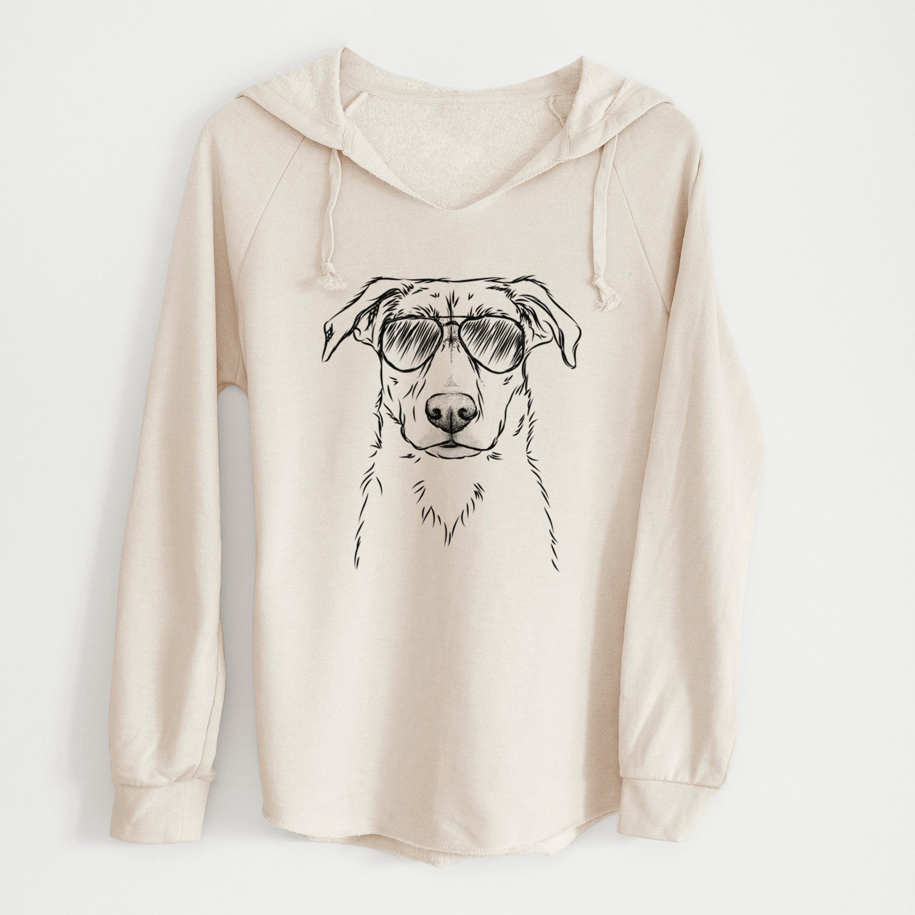 Aviator Peanut the Lab Mix - Cali Wave Hooded Sweatshirt