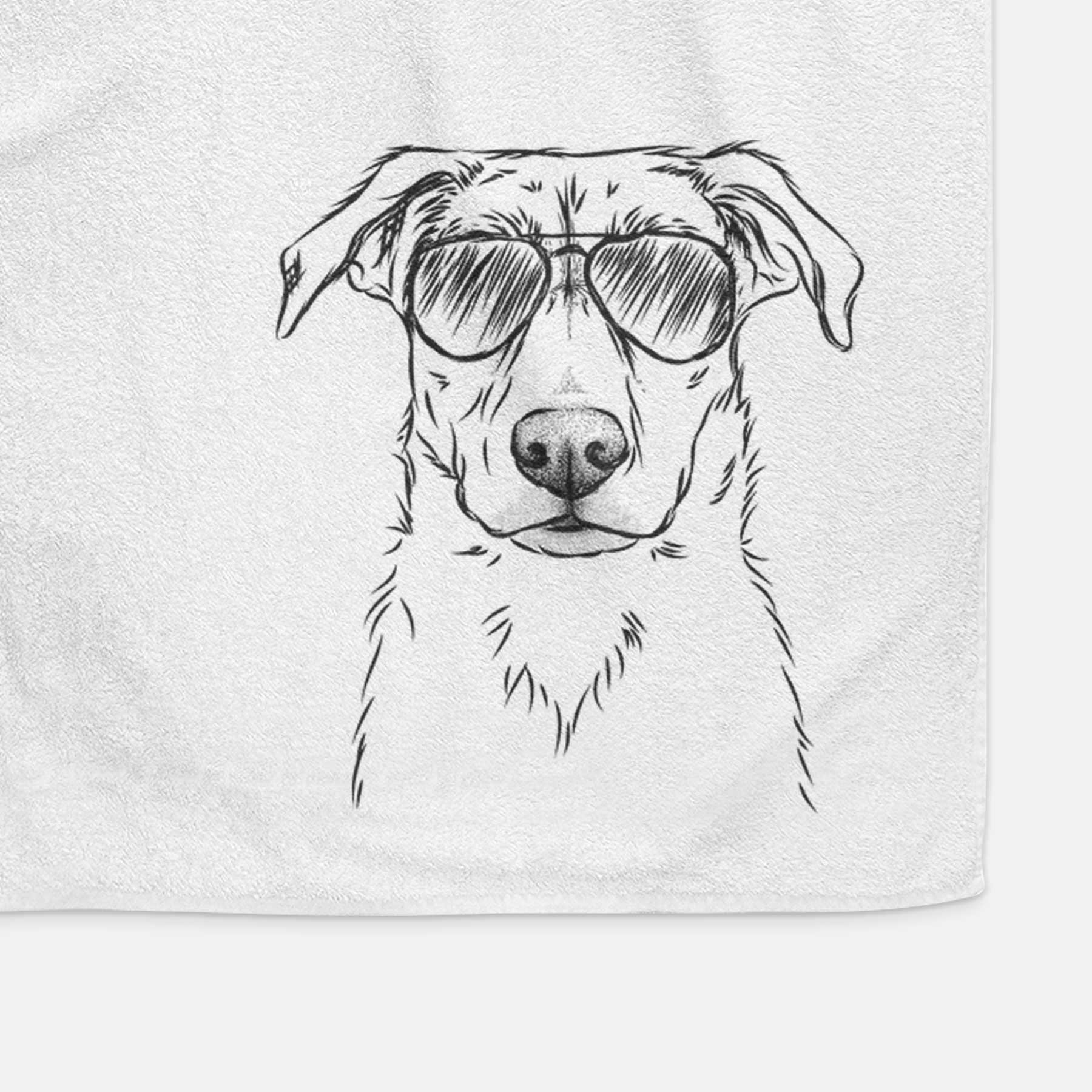 Peanut the Lab Mix Decorative Hand Towel