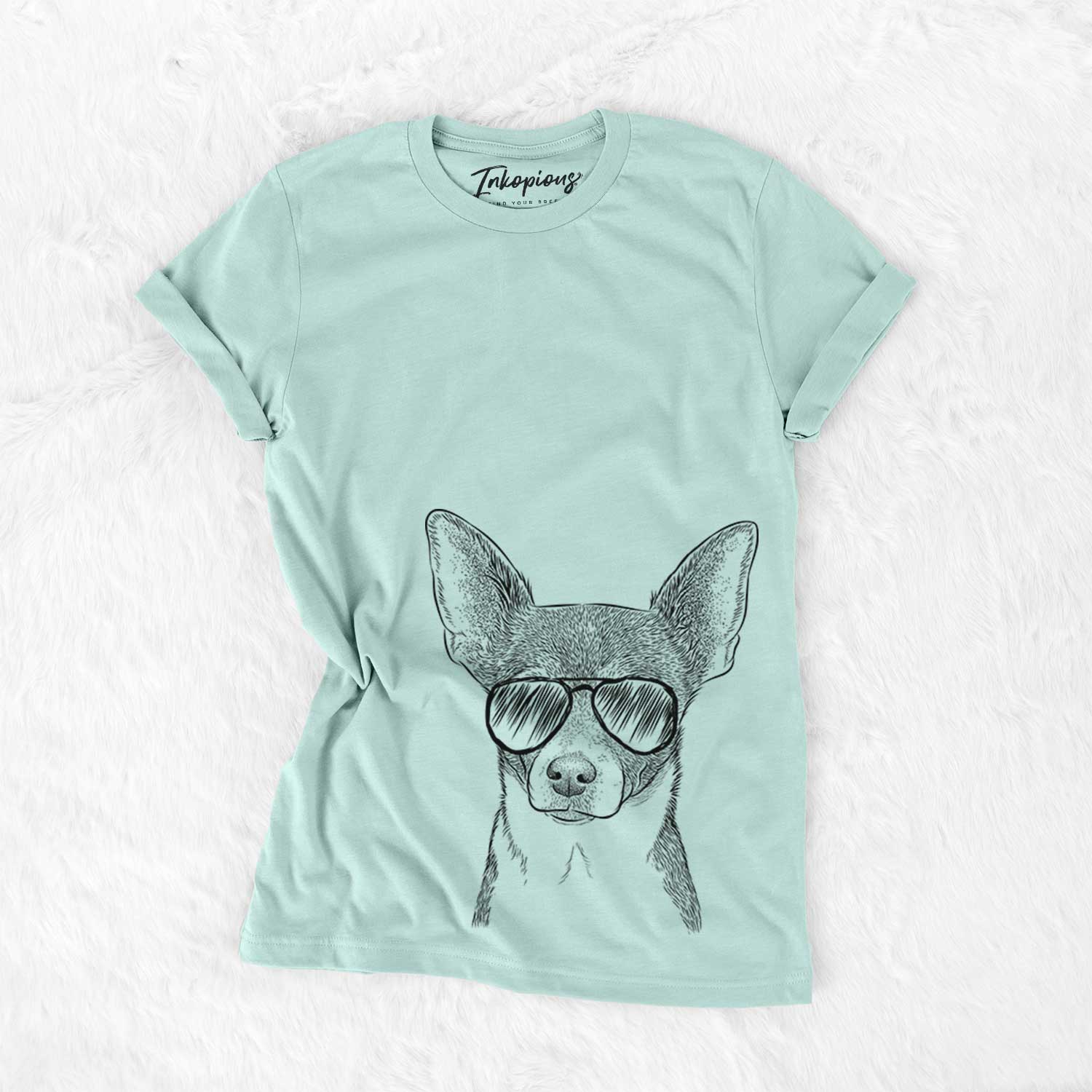 Aviator Peanut the Chihuahua - Unisex Crewneck