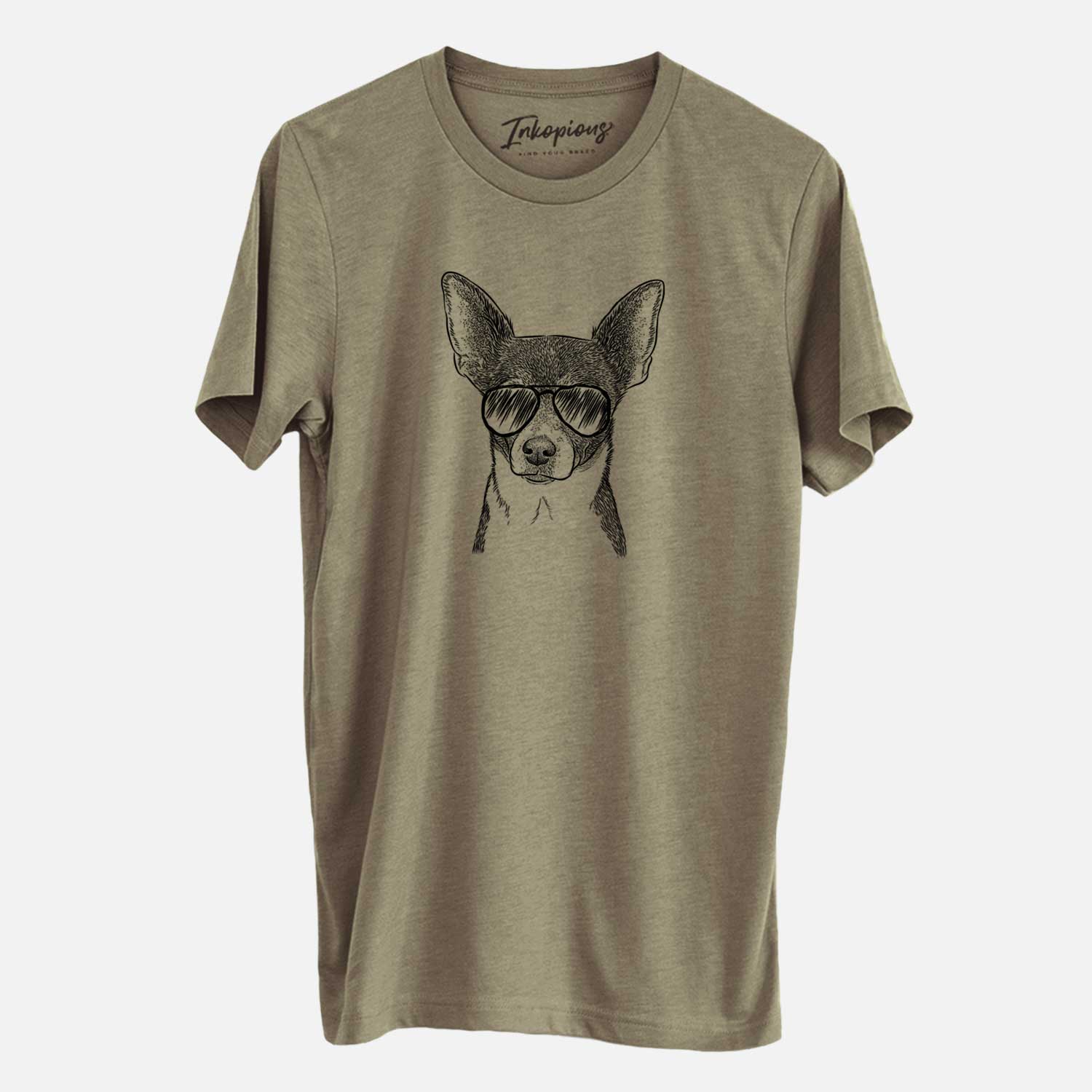 Aviator Peanut the Chihuahua - Unisex Crewneck