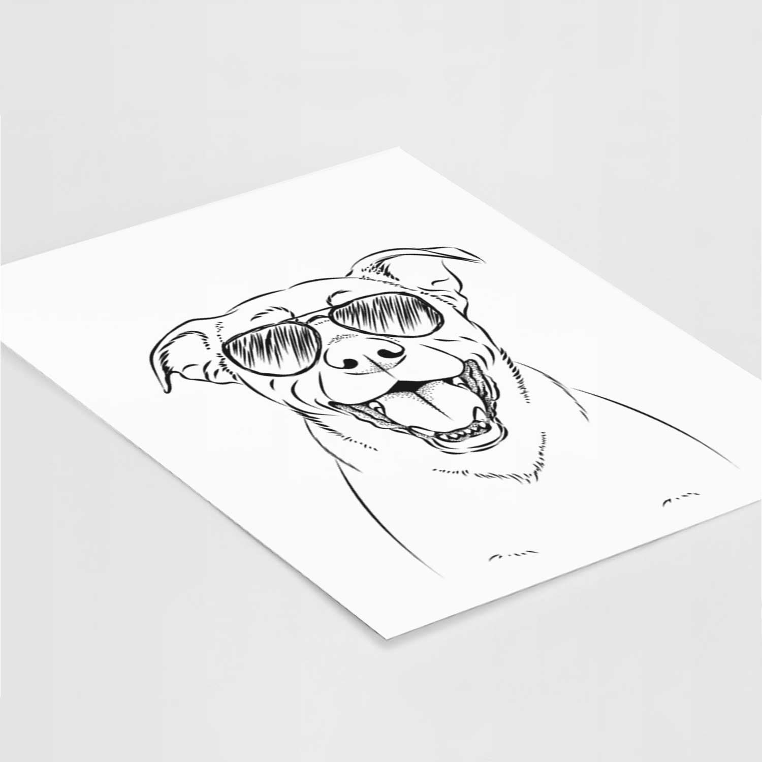 Pele the Lab Mix Art Print