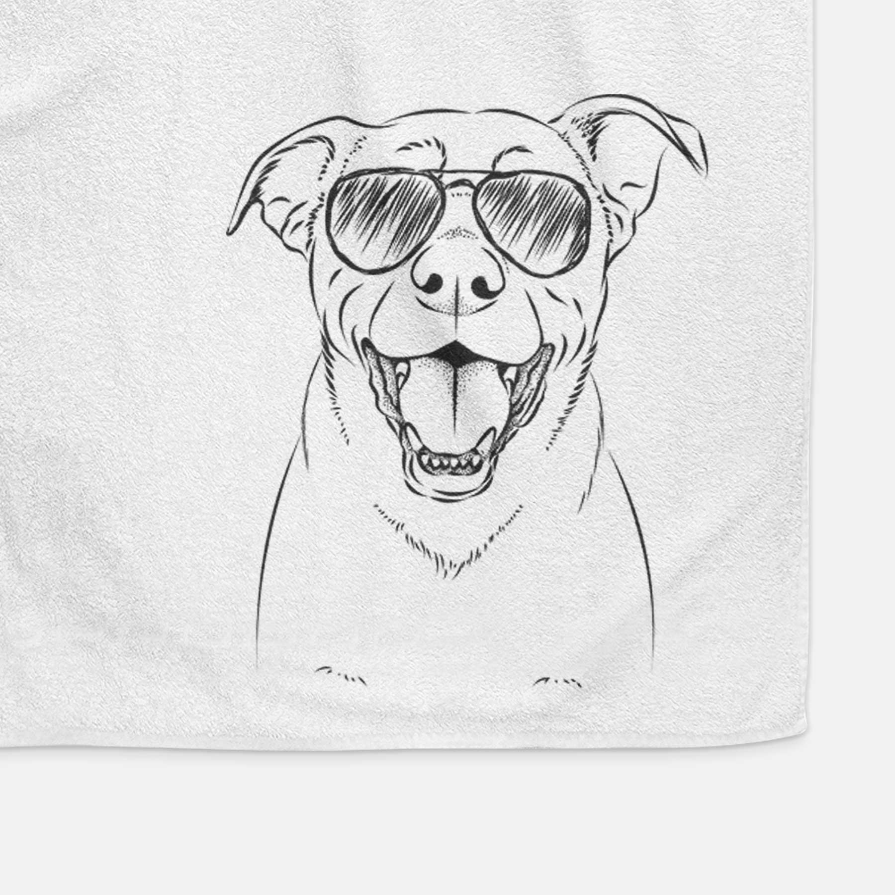 Pele the Lab Mix Decorative Hand Towel