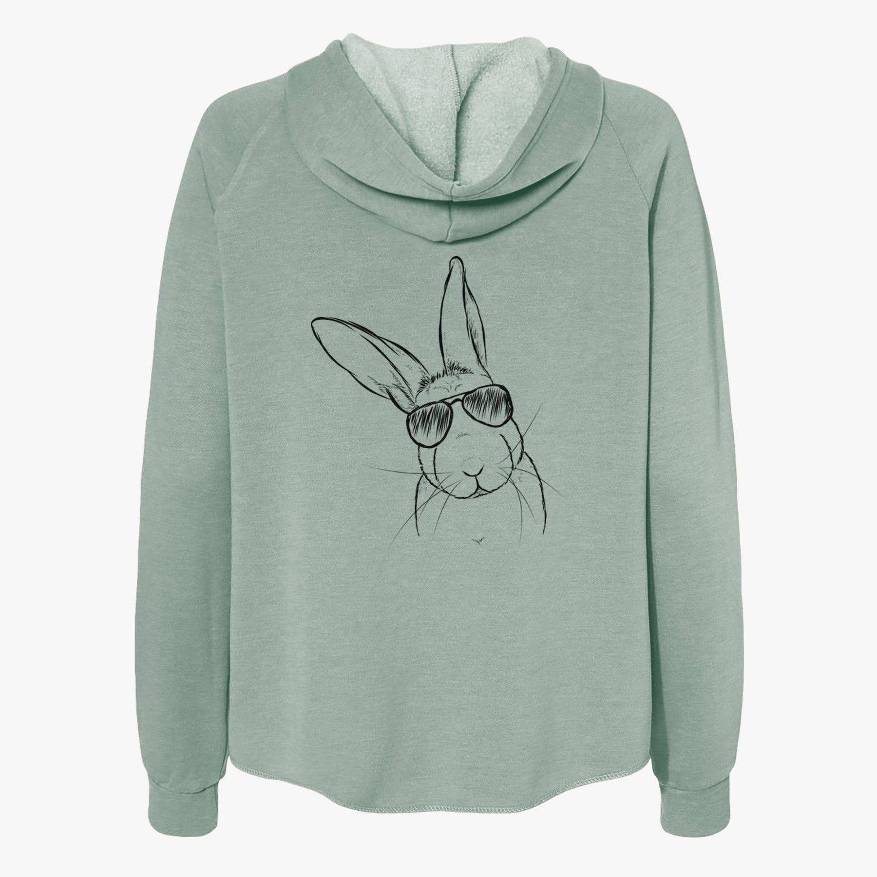 Penny the Belgian Hare - Women's Cali Wave Zip-Up Sweatshirt