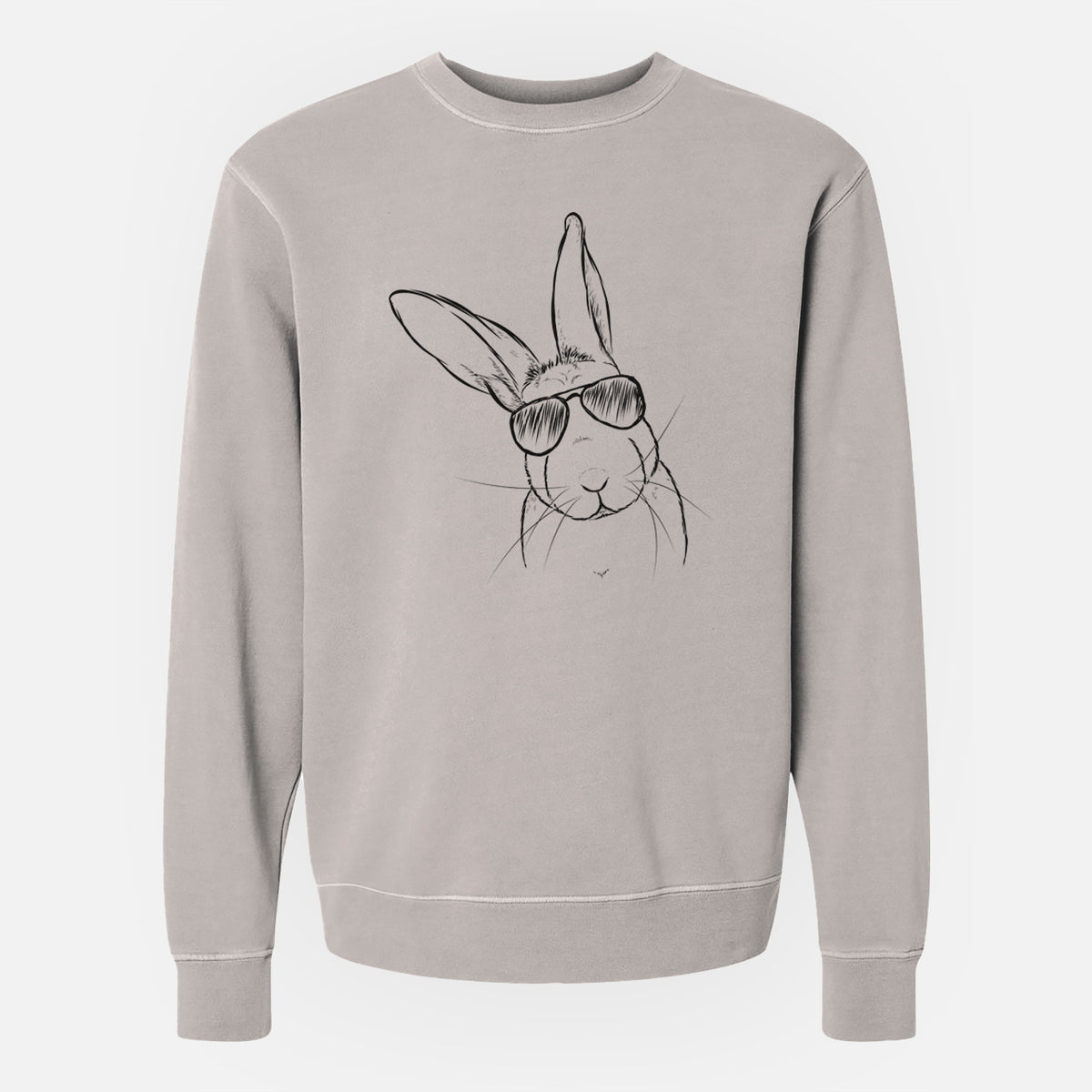 Aviator Penny the Belgian Hare - Unisex Pigment Dyed Crew Sweatshirt