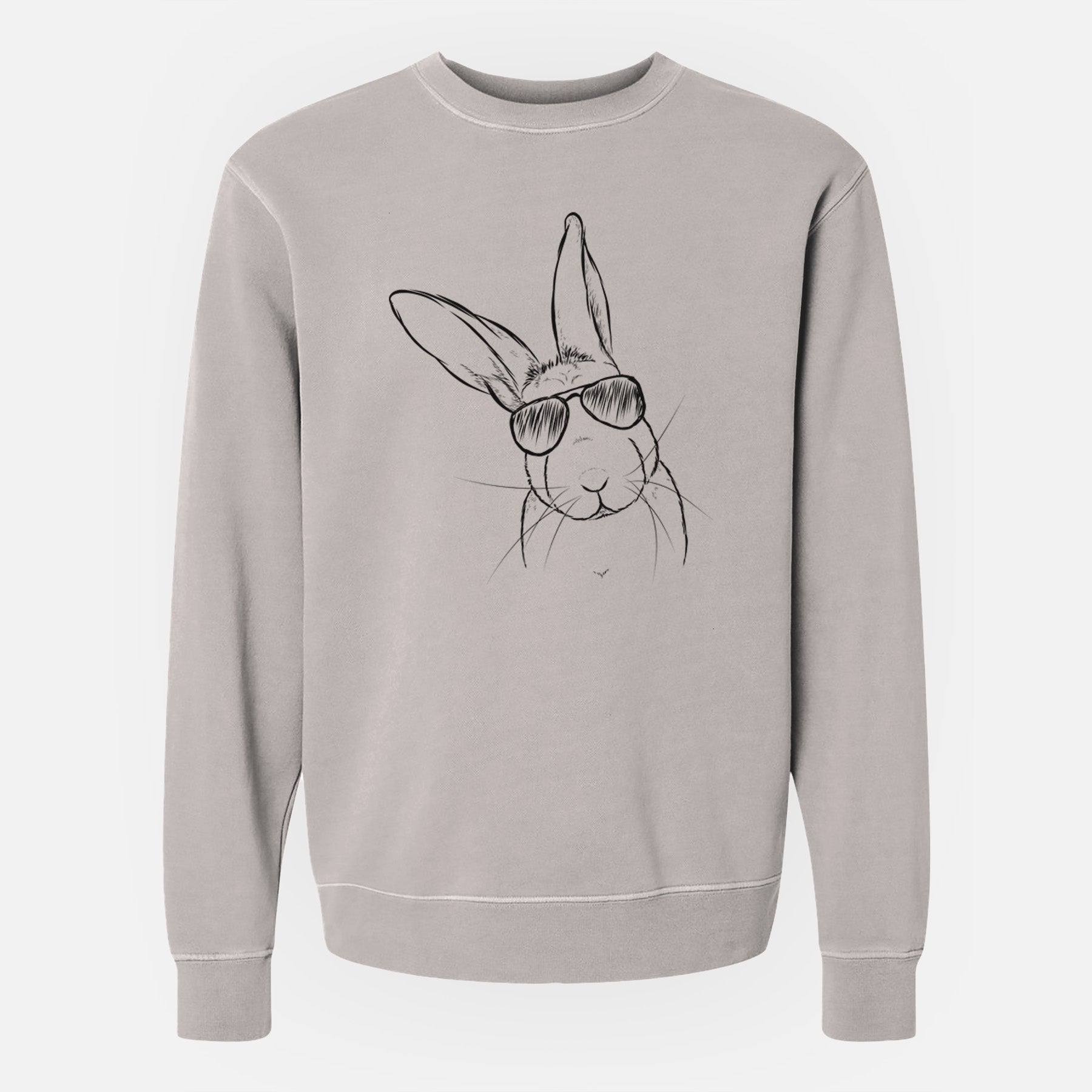 Aviator Penny the Belgian Hare - Unisex Pigment Dyed Crew Sweatshirt