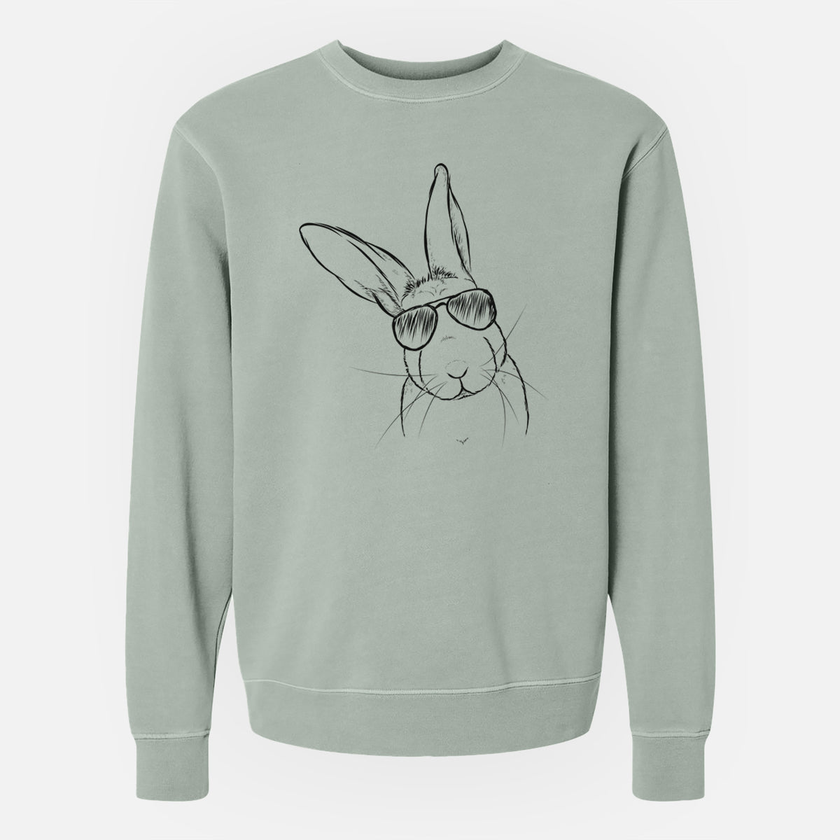 Aviator Penny the Belgian Hare - Unisex Pigment Dyed Crew Sweatshirt