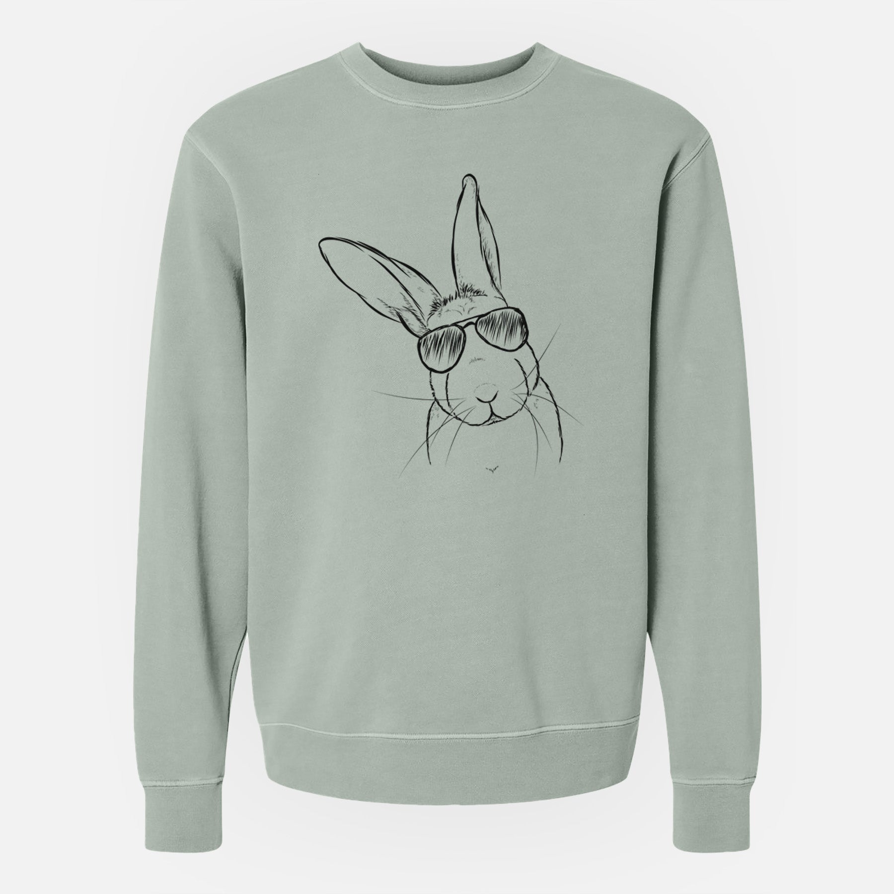 Aviator Penny the Belgian Hare - Unisex Pigment Dyed Crew Sweatshirt