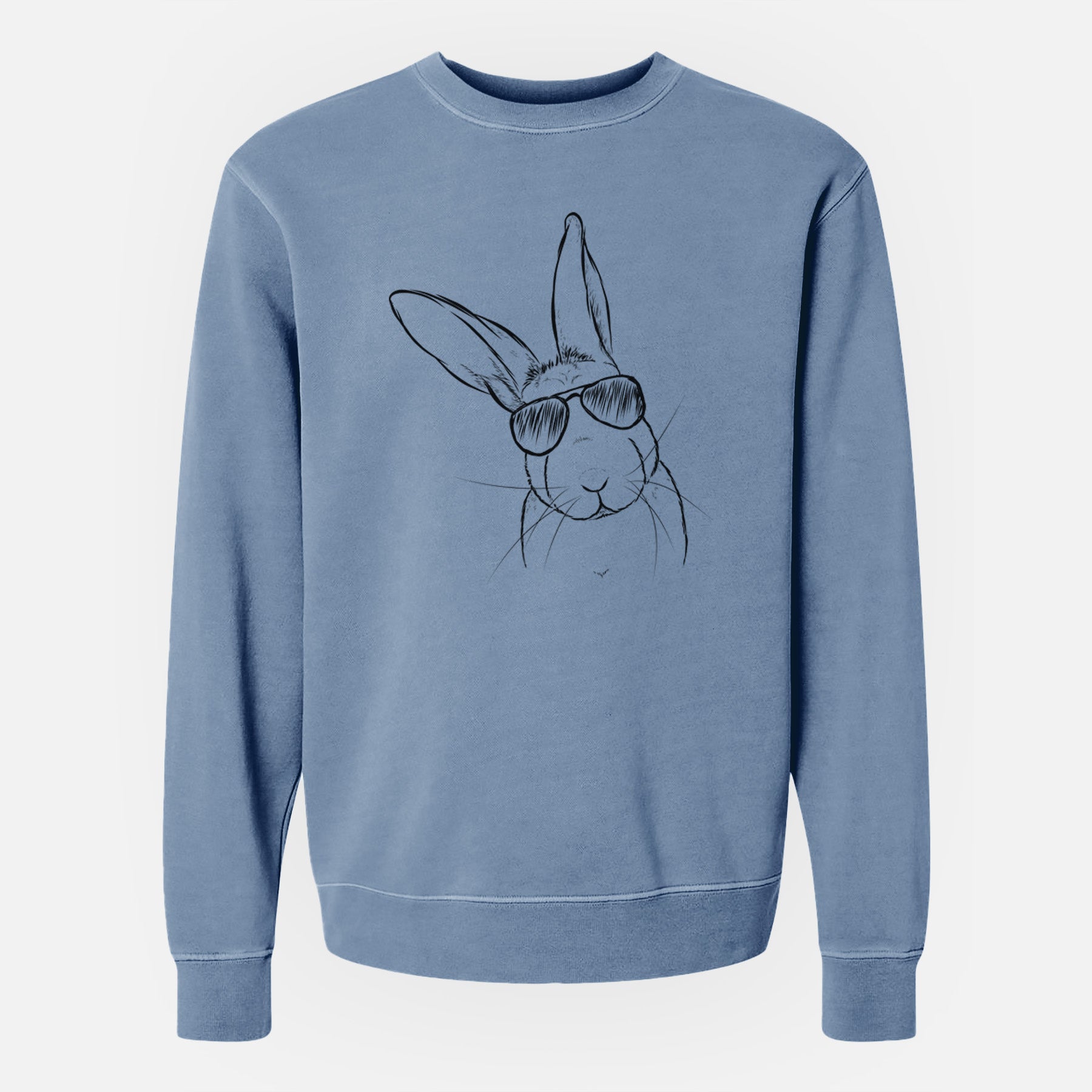 Aviator Penny the Belgian Hare - Unisex Pigment Dyed Crew Sweatshirt