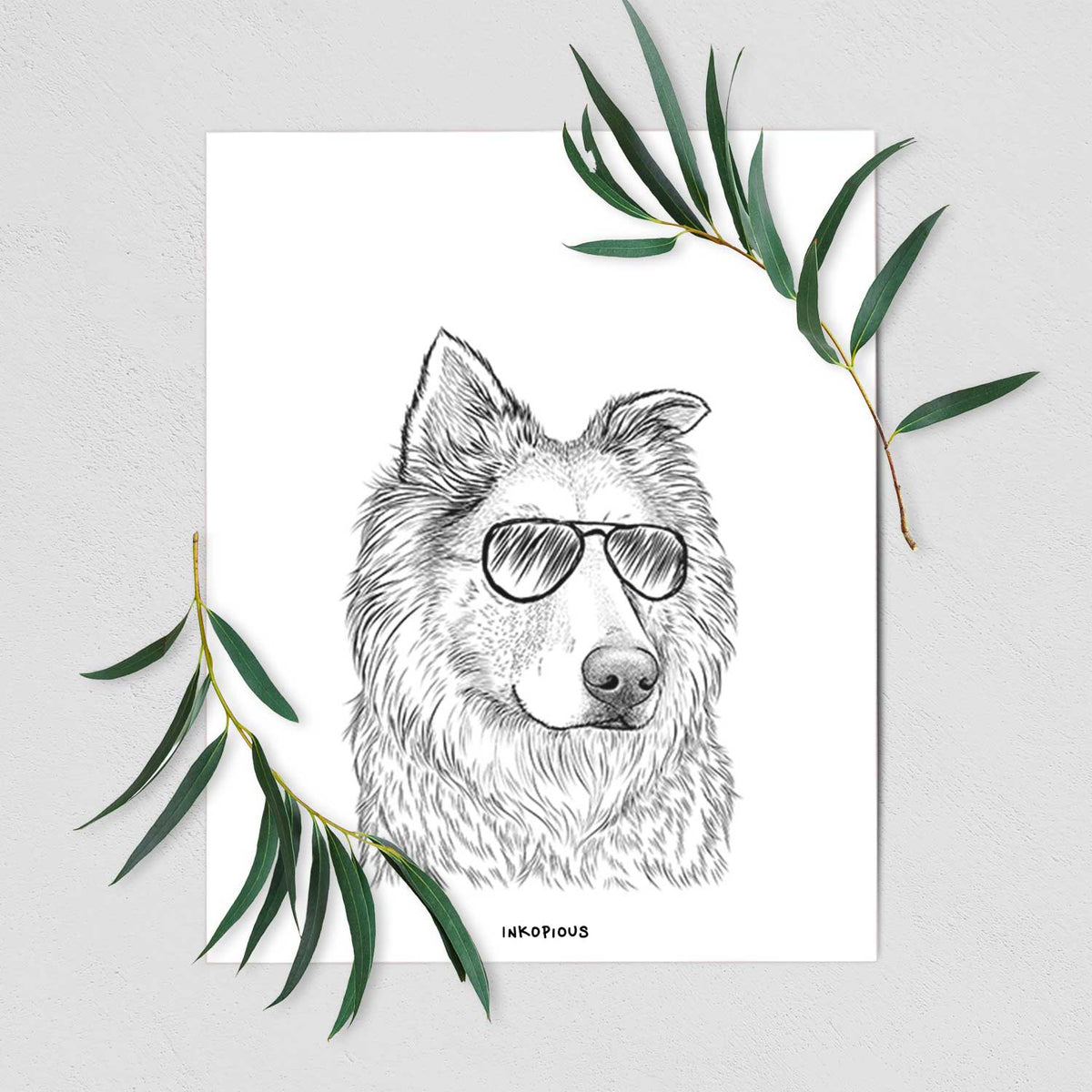 Penny the Chow Mix Art Print
